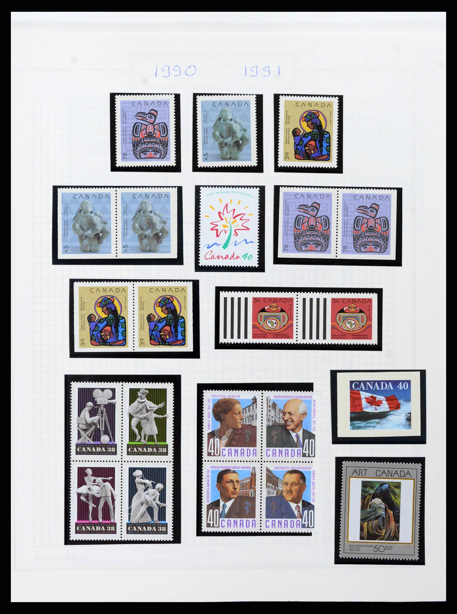 38475 0073 - Postzegelverzameling 38475 Canada 1859-2000.