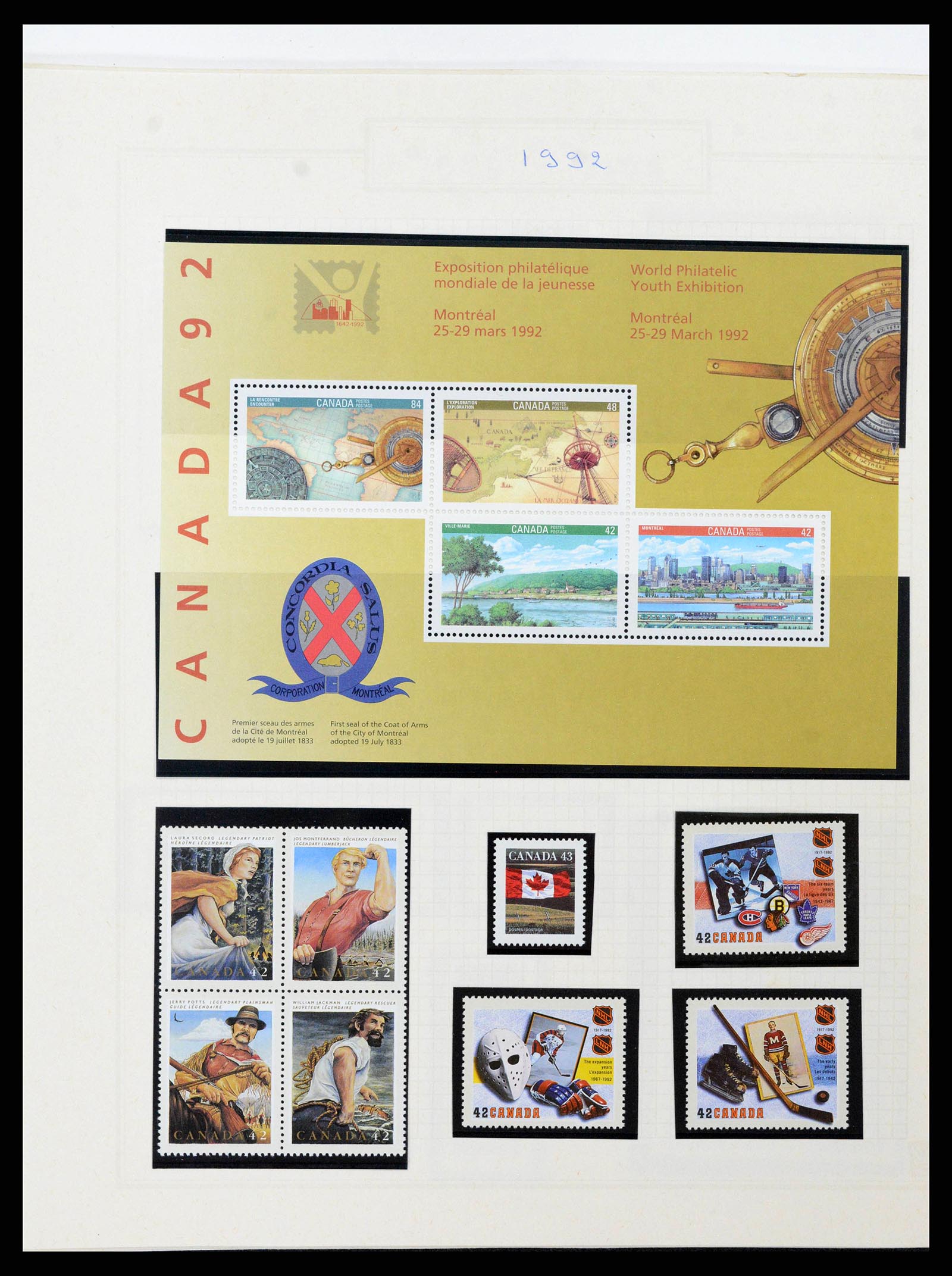 38475 0077 - Postzegelverzameling 38475 Canada 1859-2000.