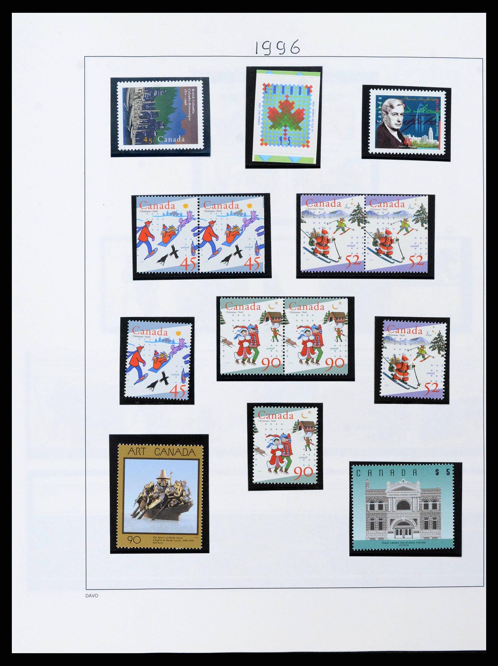 38475 0087 - Postzegelverzameling 38475 Canada 1859-2000.