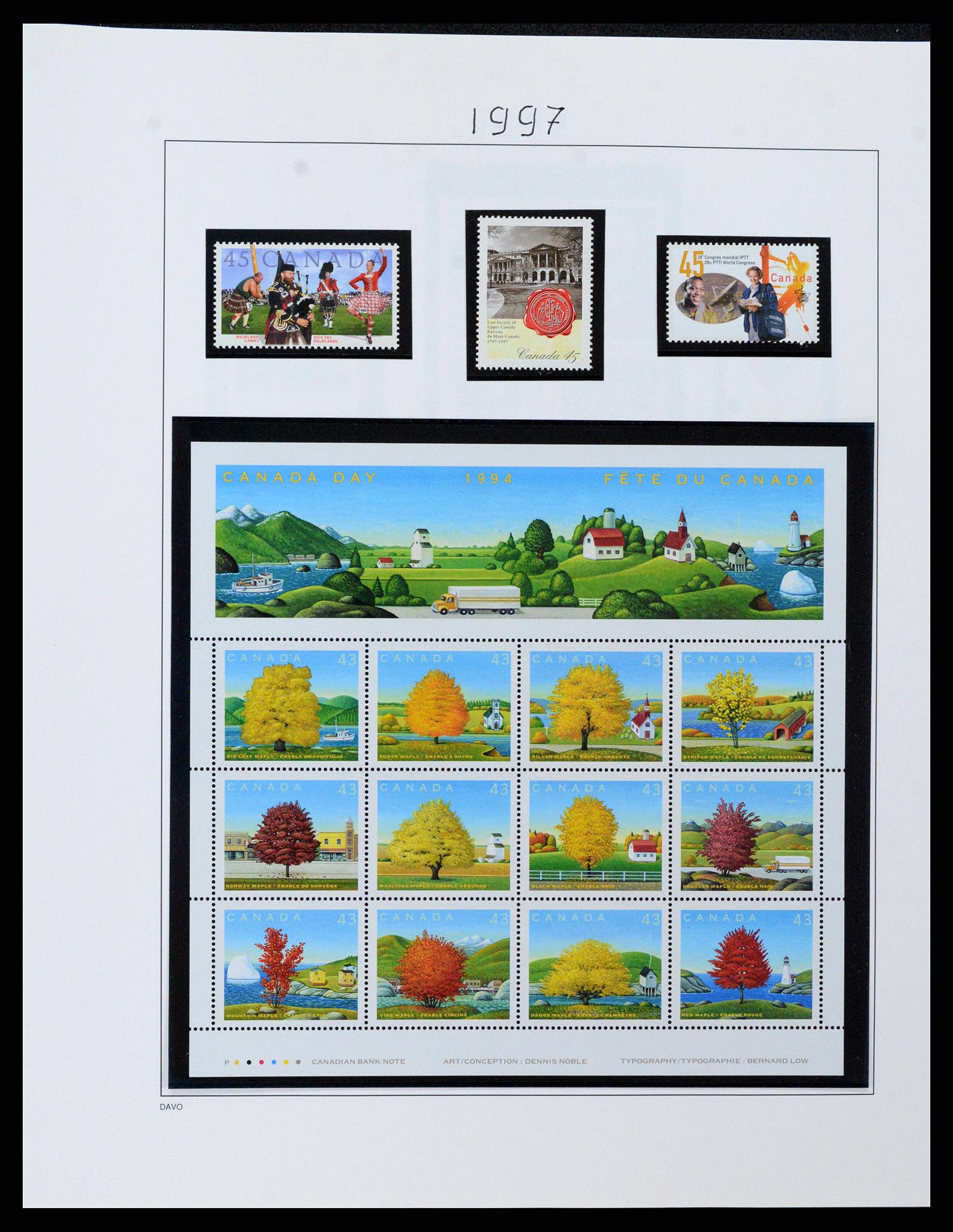 38475 0092 - Postzegelverzameling 38475 Canada 1859-2000.