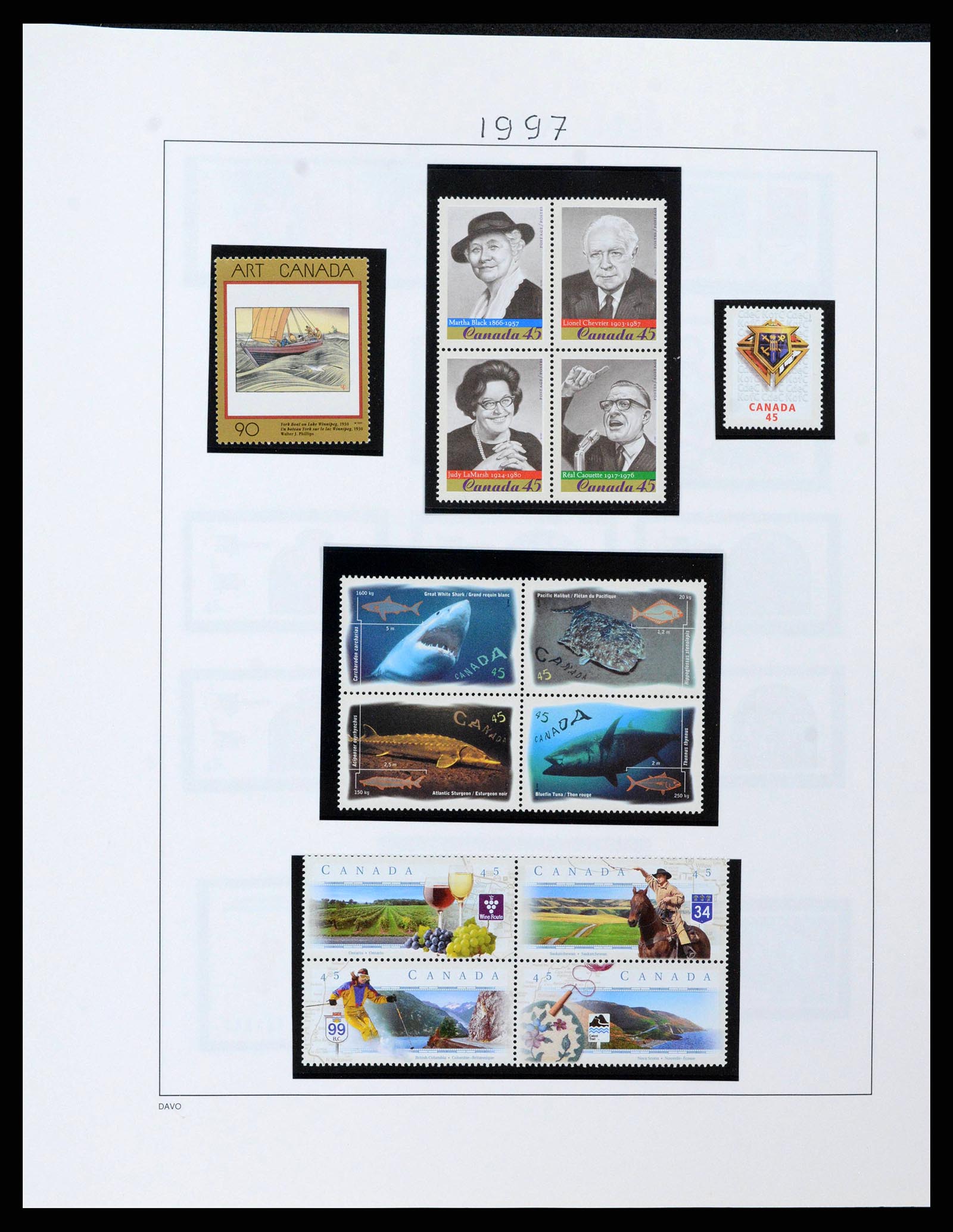 38475 0093 - Postzegelverzameling 38475 Canada 1859-2000.