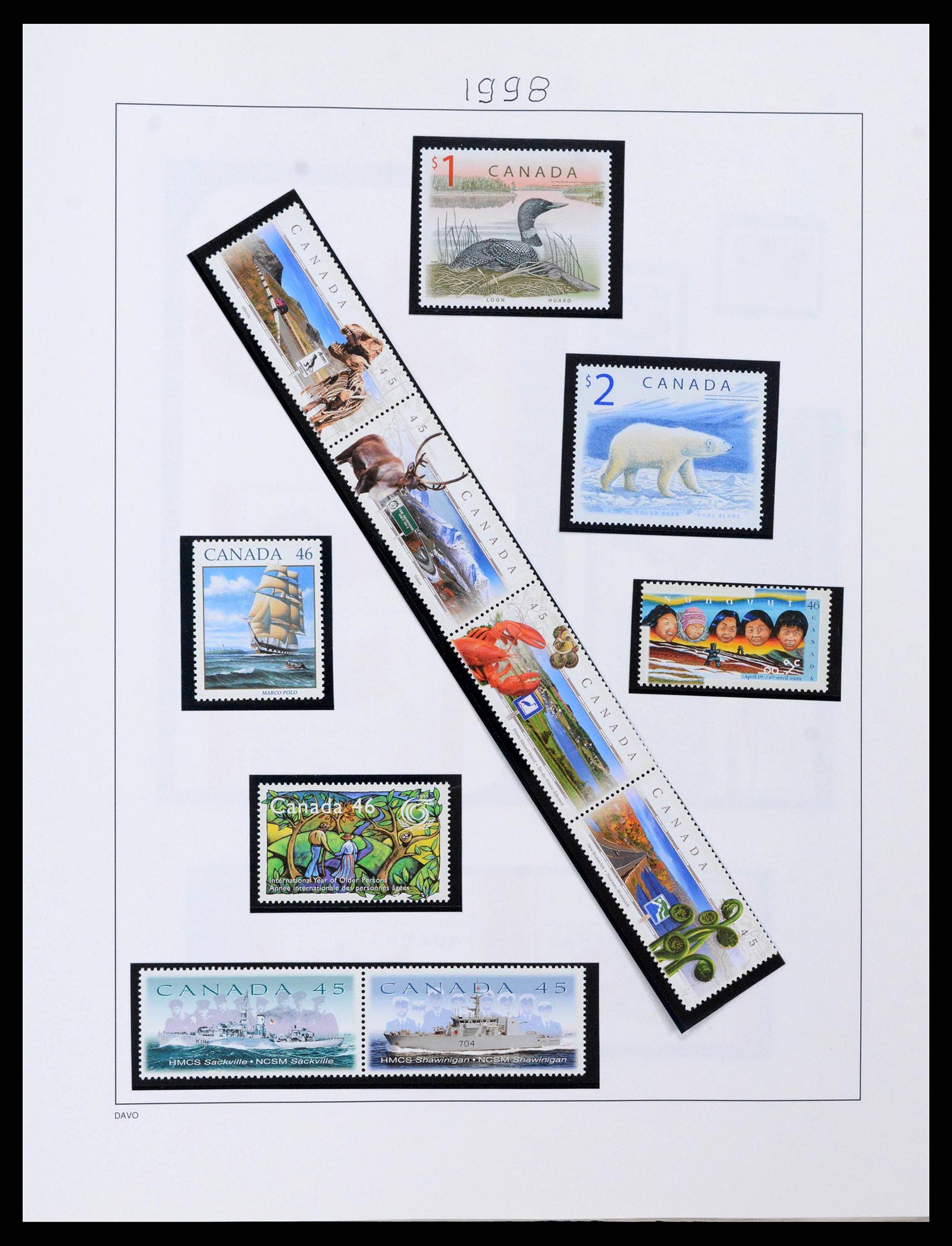 38475 0098 - Postzegelverzameling 38475 Canada 1859-2000.