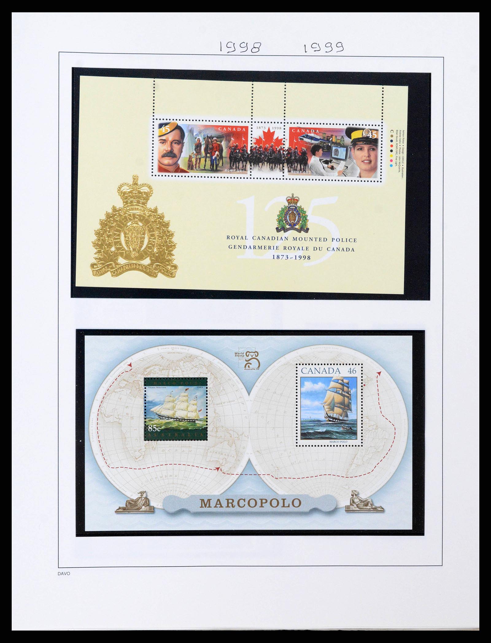 38475 0100 - Postzegelverzameling 38475 Canada 1859-2000.