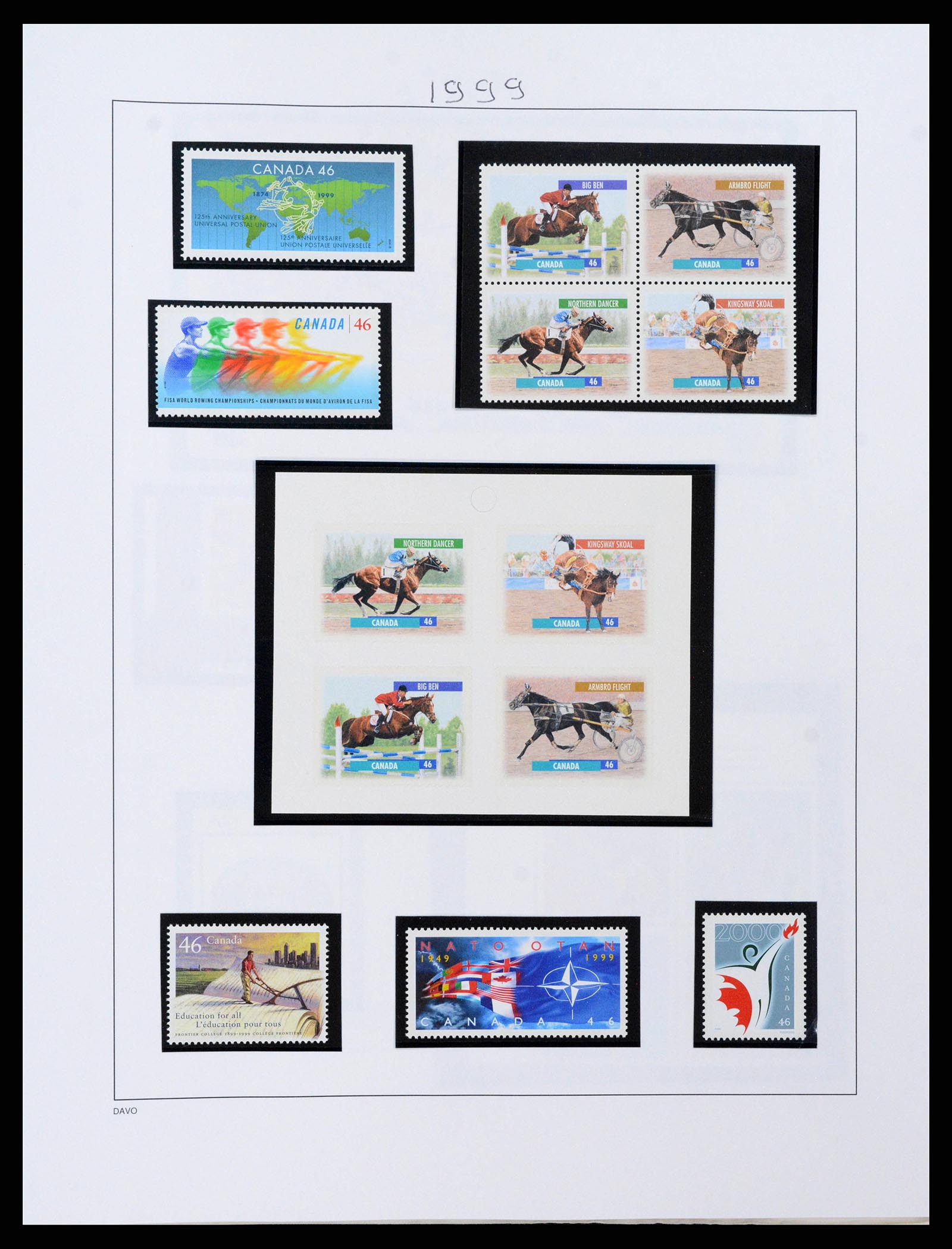 38475 0105 - Postzegelverzameling 38475 Canada 1859-2000.