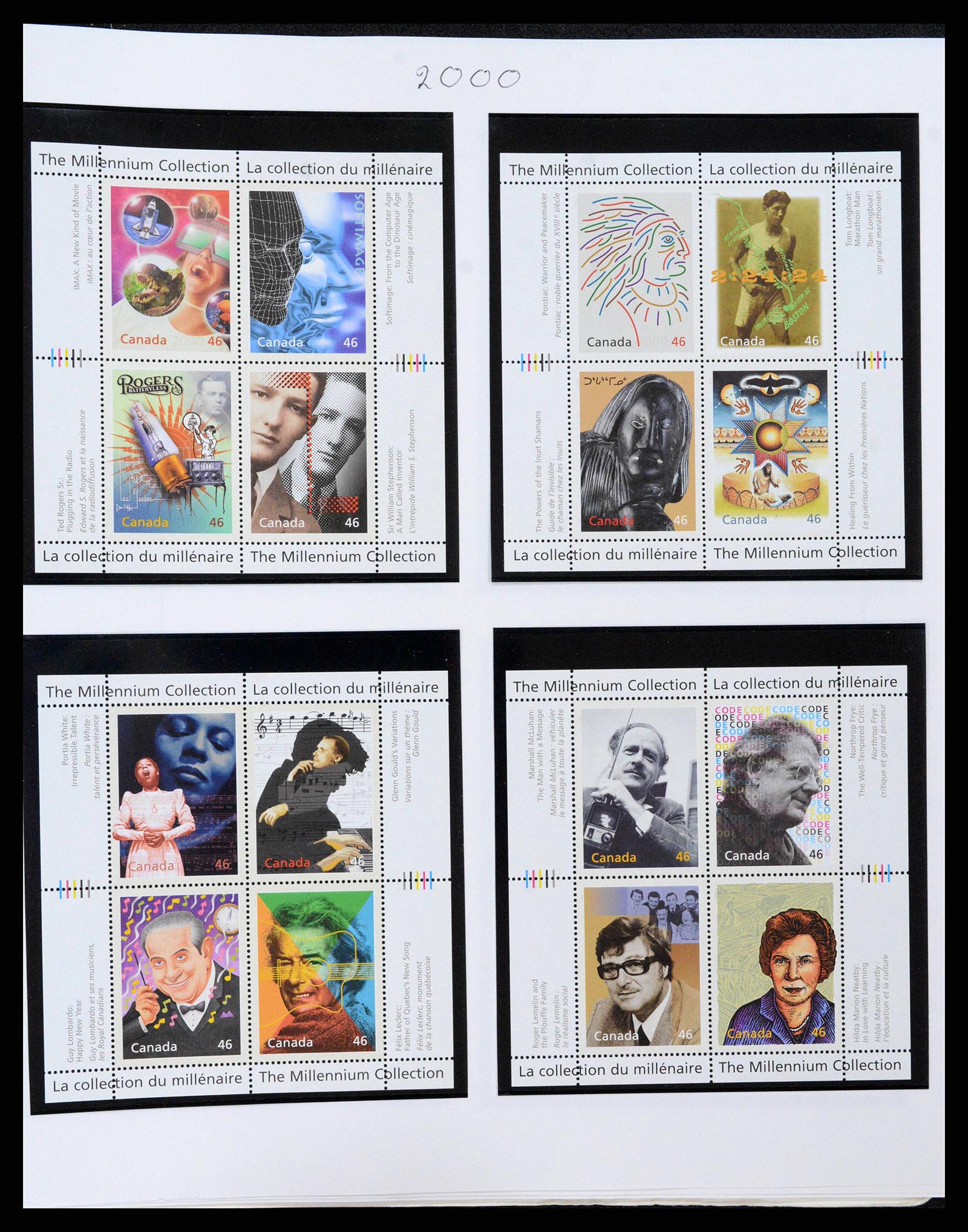 38475 0109 - Postzegelverzameling 38475 Canada 1859-2000.