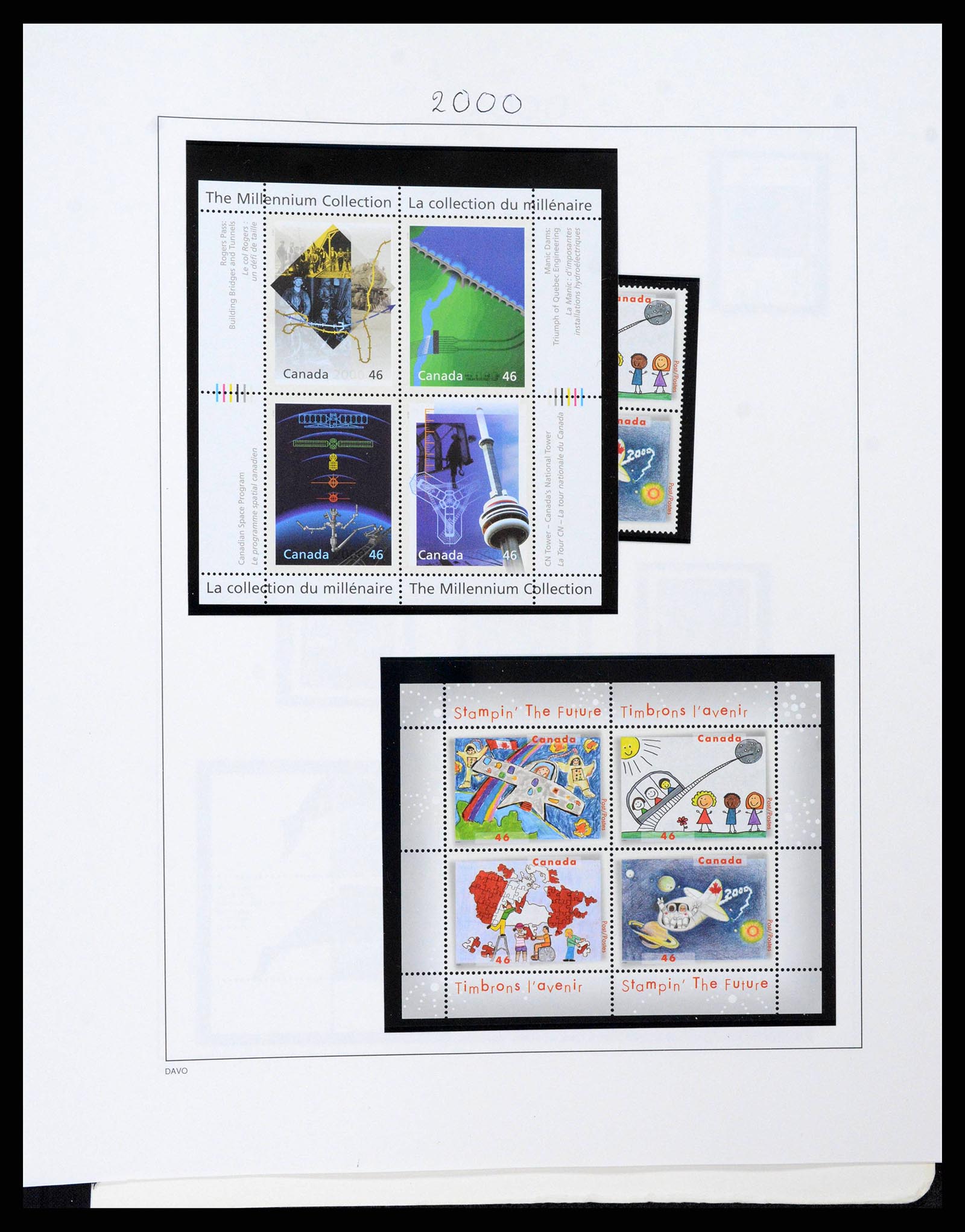 38475 0112 - Postzegelverzameling 38475 Canada 1859-2000.