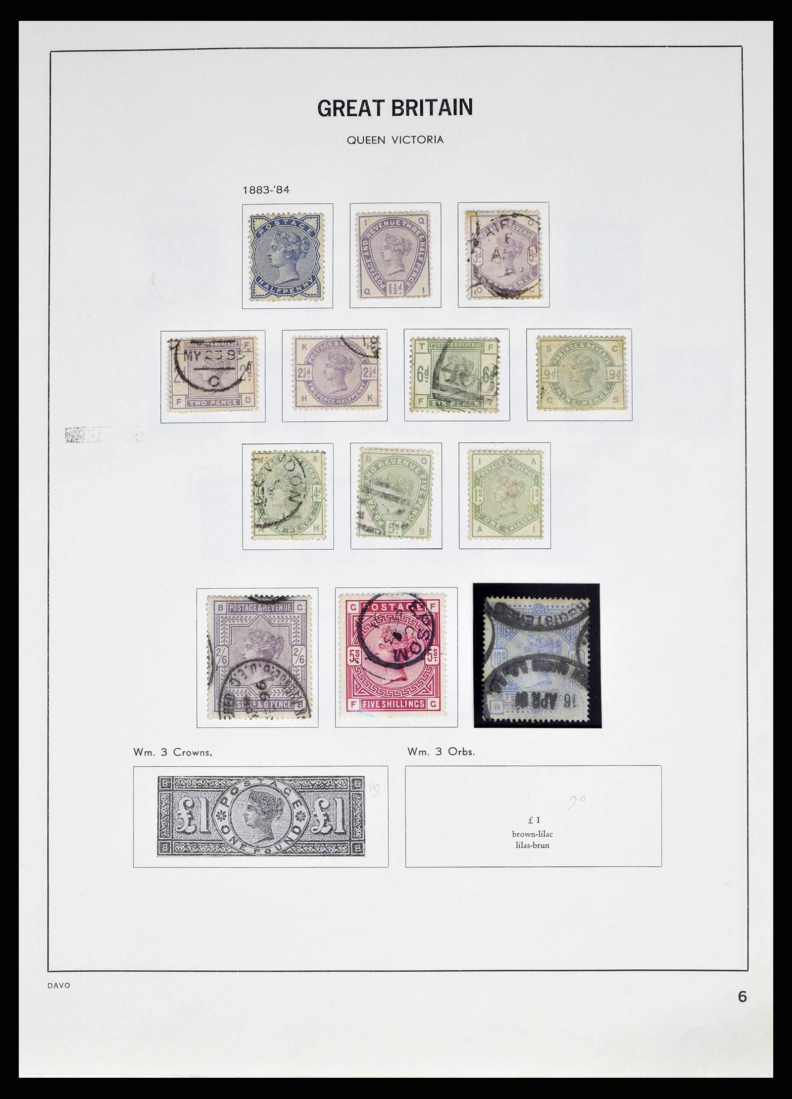 38476 0006 - Postzegelverzameling 38476 Engeland 1840-1952.