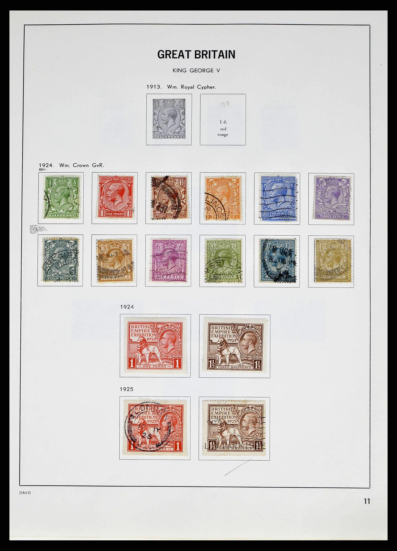 38476 0011 - Postzegelverzameling 38476 Engeland 1840-1952.
