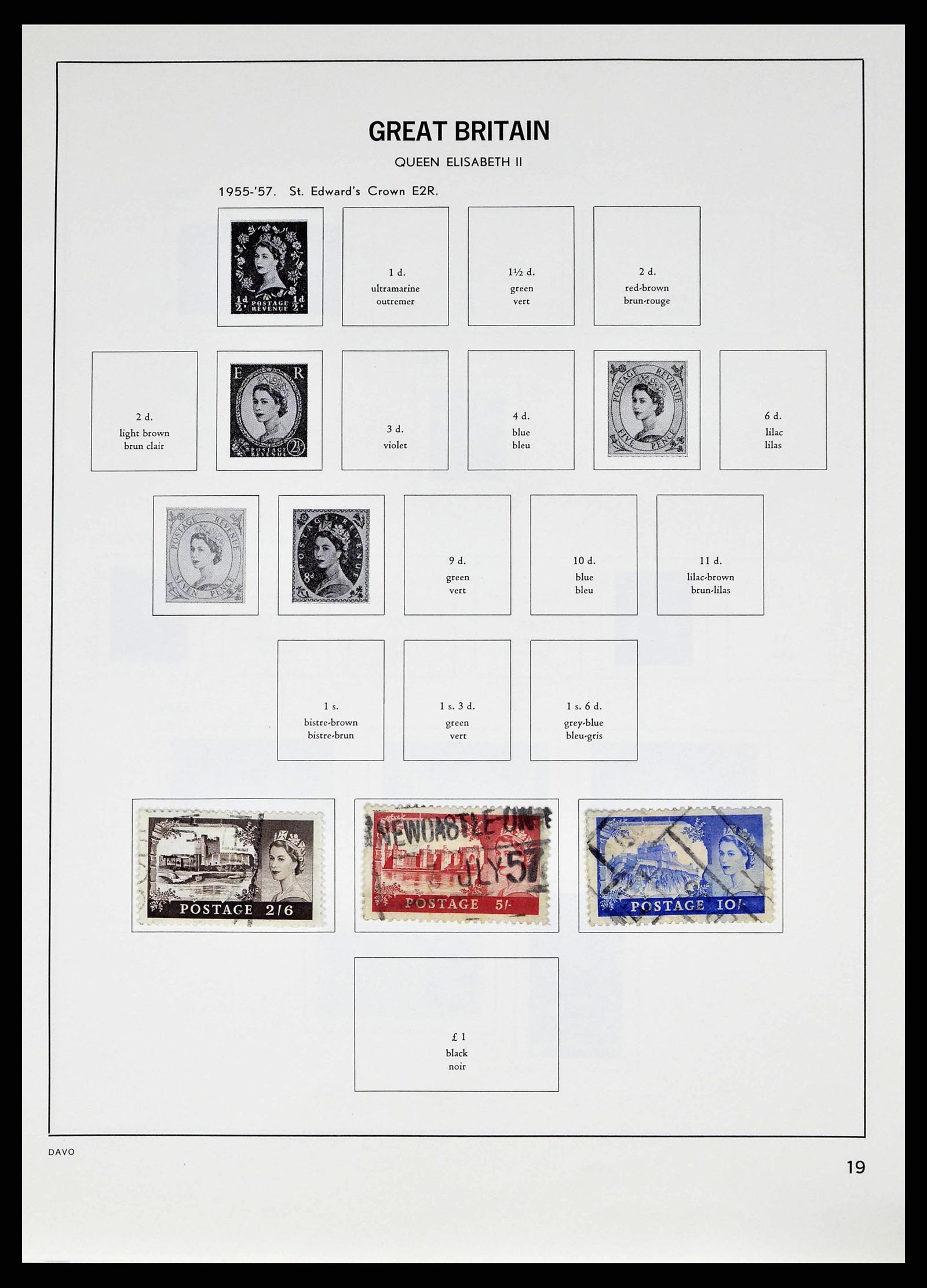 38476 0019 - Postzegelverzameling 38476 Engeland 1840-1952.