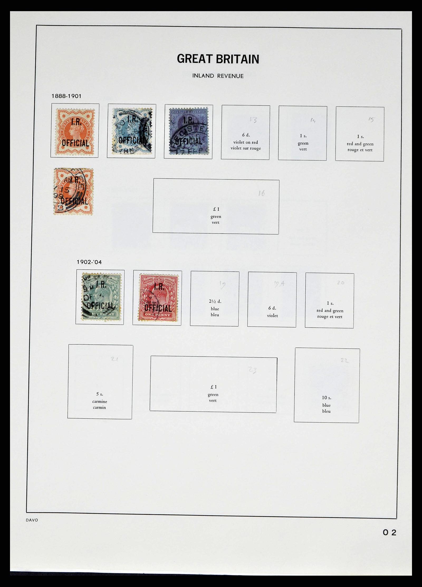 38476 0021 - Postzegelverzameling 38476 Engeland 1840-1952.