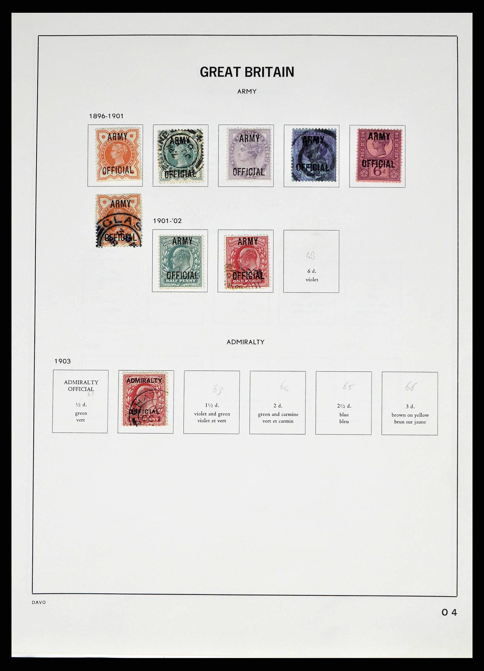 38476 0023 - Stamp collection 38476 Great Britain 1840-1952.