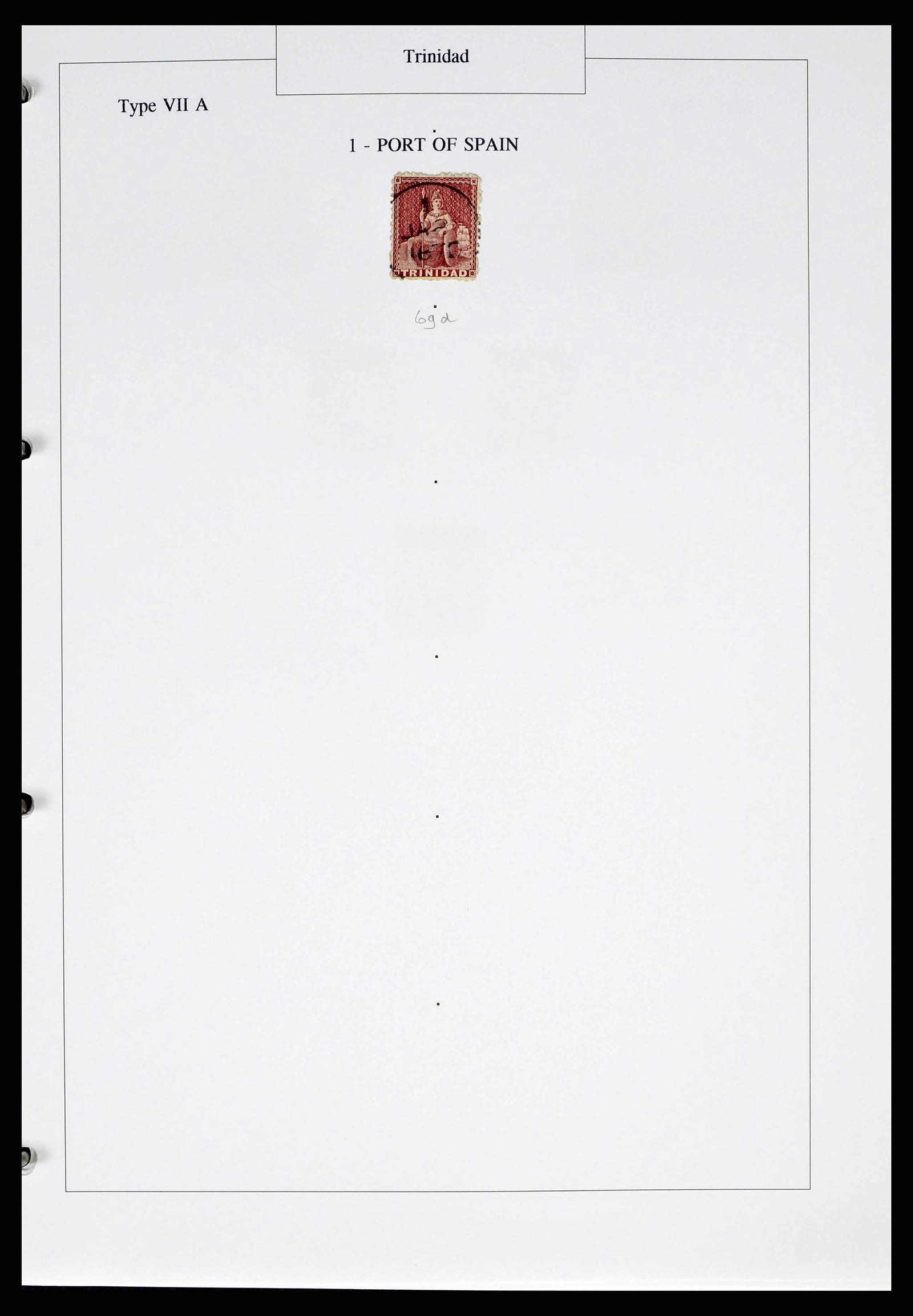38481 0004 - Postzegelverzameling 38481 Trinidad en Tobago stempels 1859-1960.