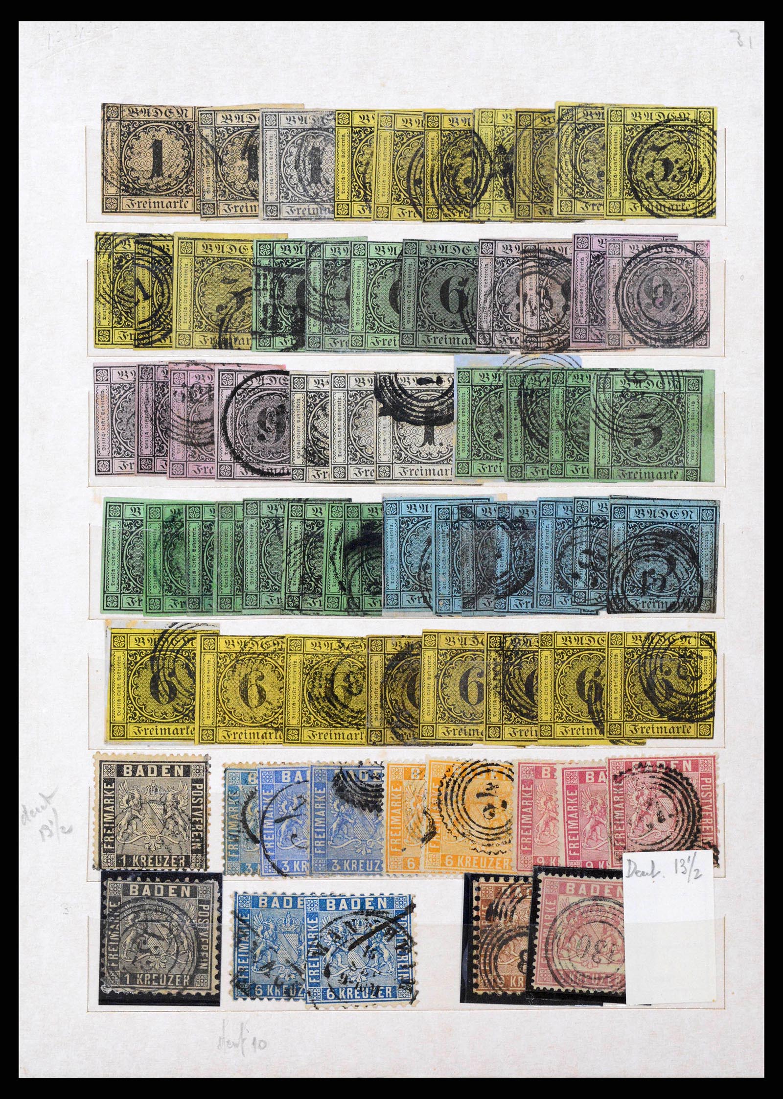 38485 0001 - Stamp collection 38485 Old German States 1849-1920.