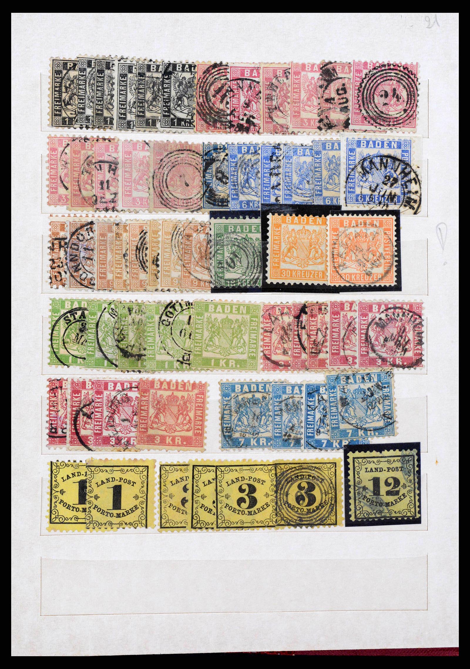 38485 0002 - Stamp collection 38485 Old German States 1849-1920.