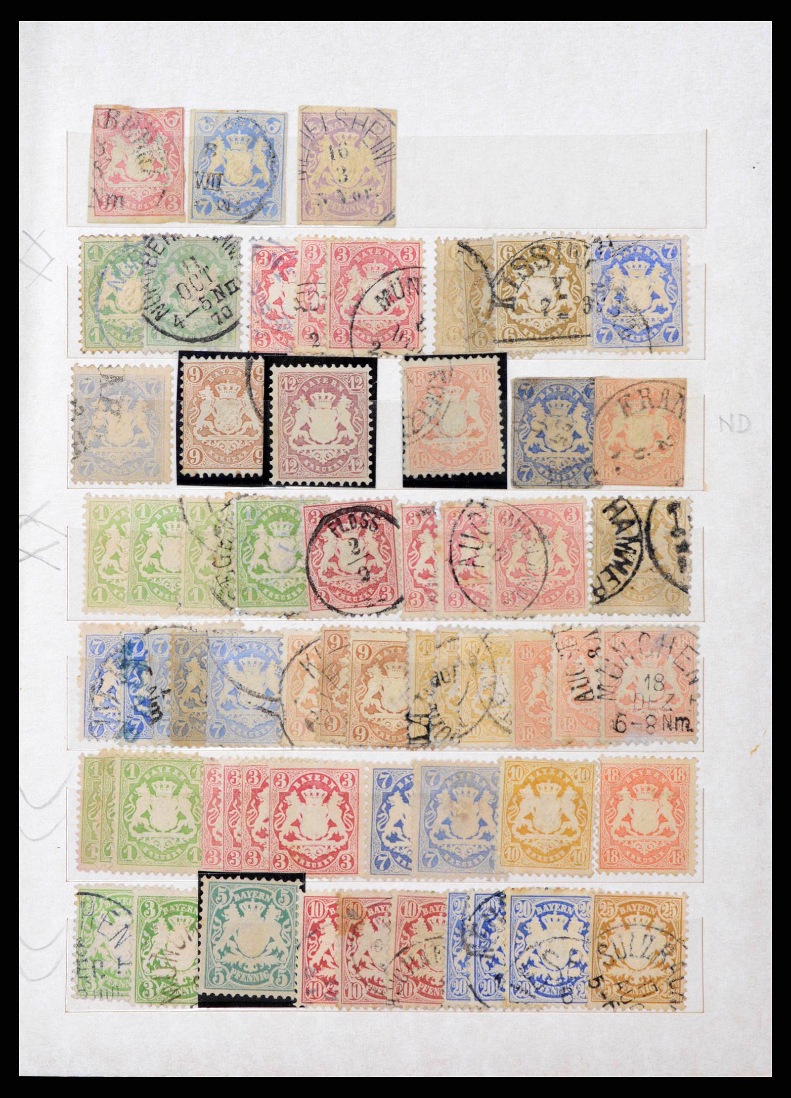 38485 0007 - Stamp collection 38485 Old German States 1849-1920.