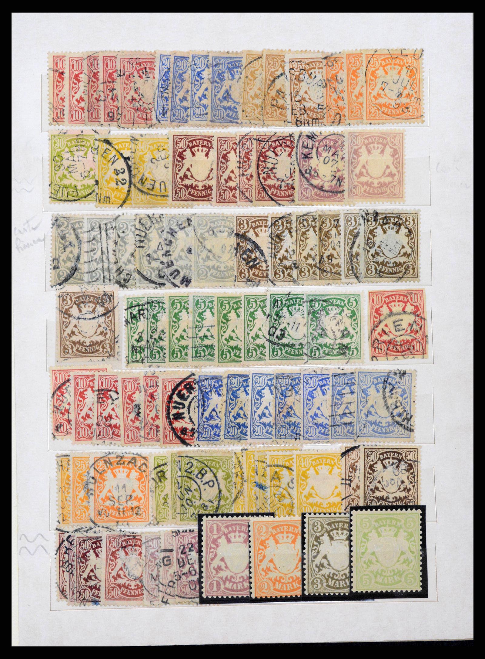 38485 0009 - Stamp collection 38485 Old German States 1849-1920.