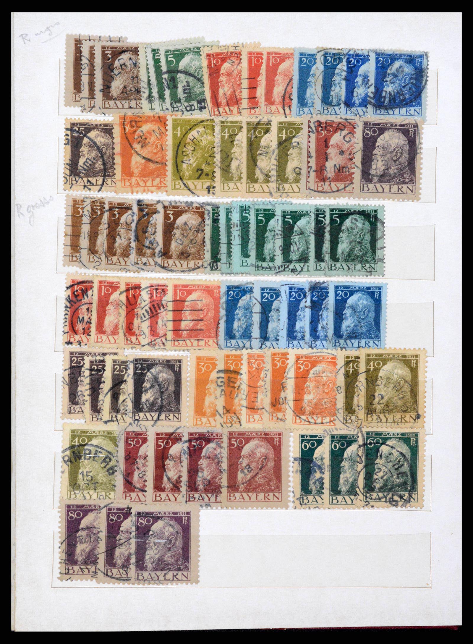 38485 0010 - Stamp collection 38485 Old German States 1849-1920.