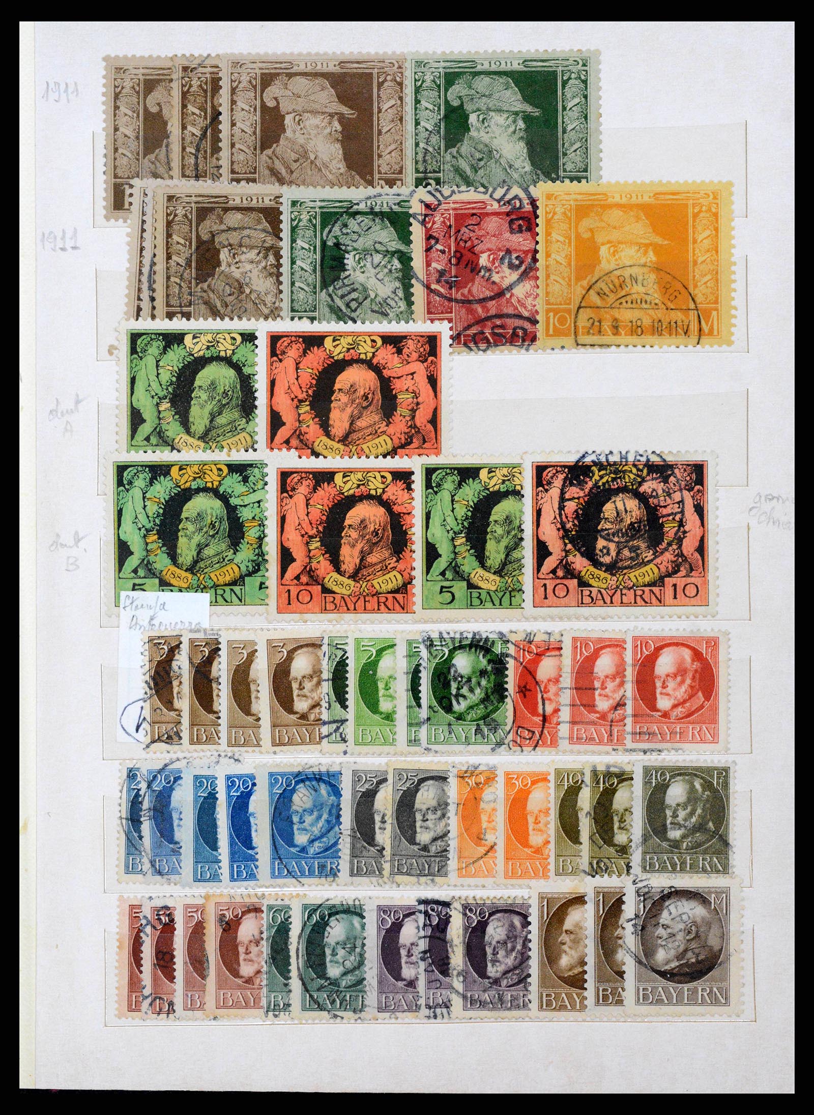 38485 0011 - Stamp collection 38485 Old German States 1849-1920.