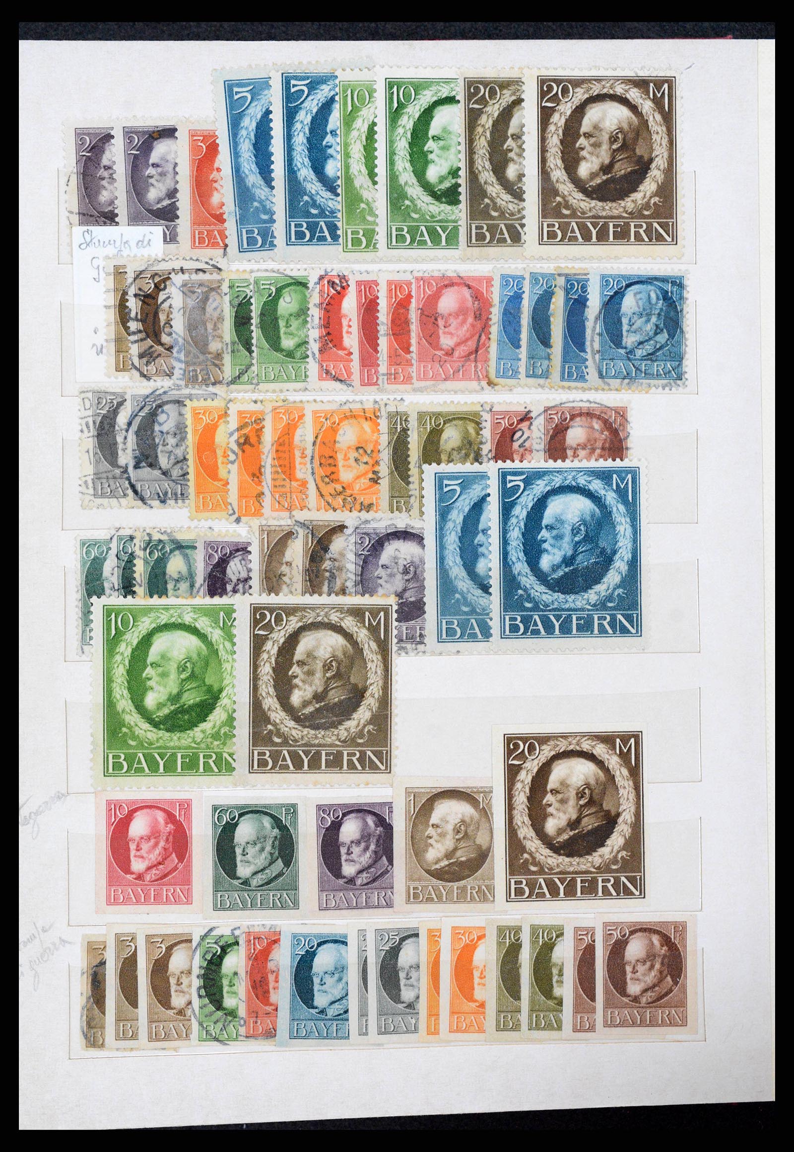 38485 0012 - Stamp collection 38485 Old German States 1849-1920.
