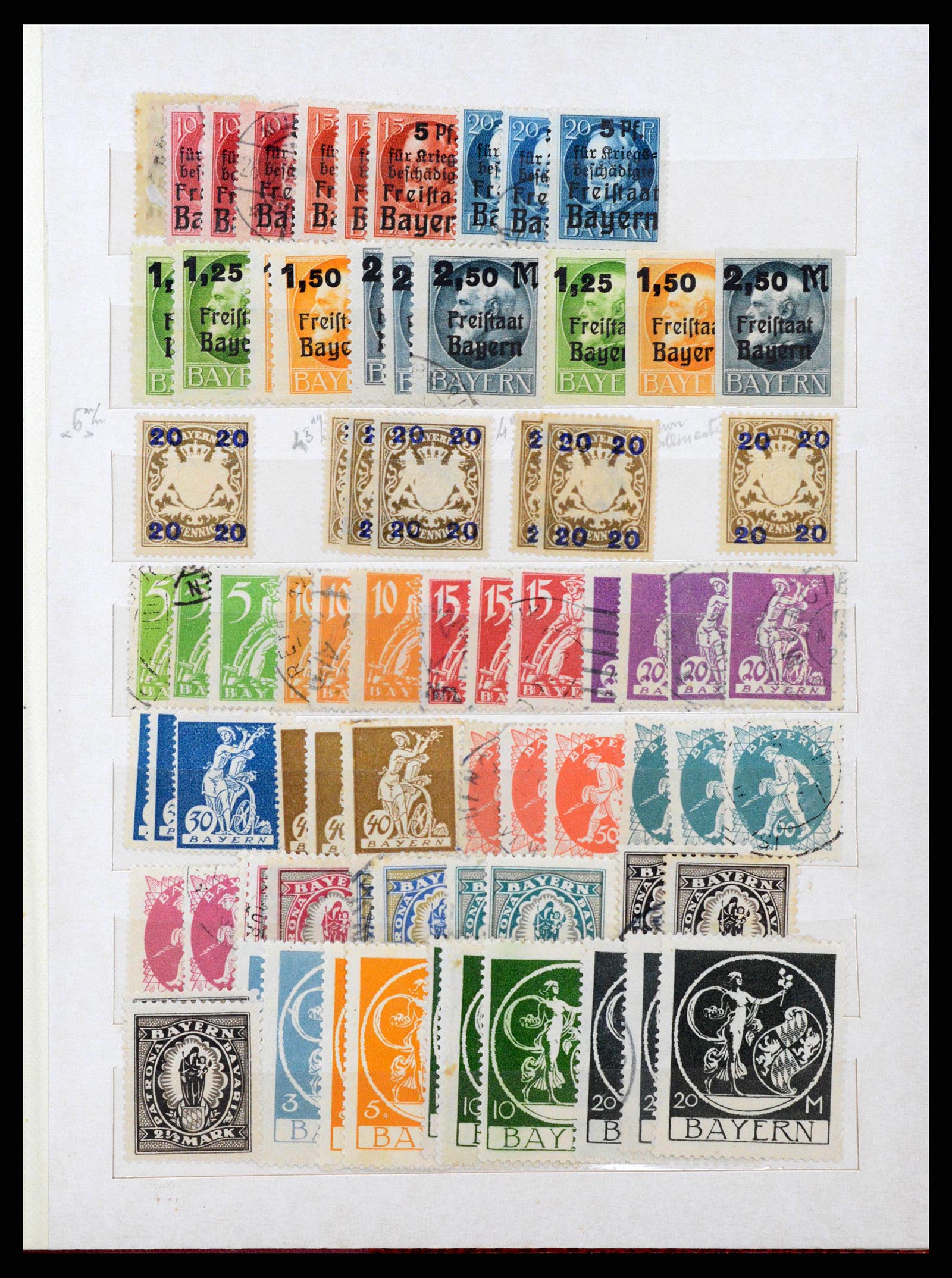 38485 0017 - Stamp collection 38485 Old German States 1849-1920.