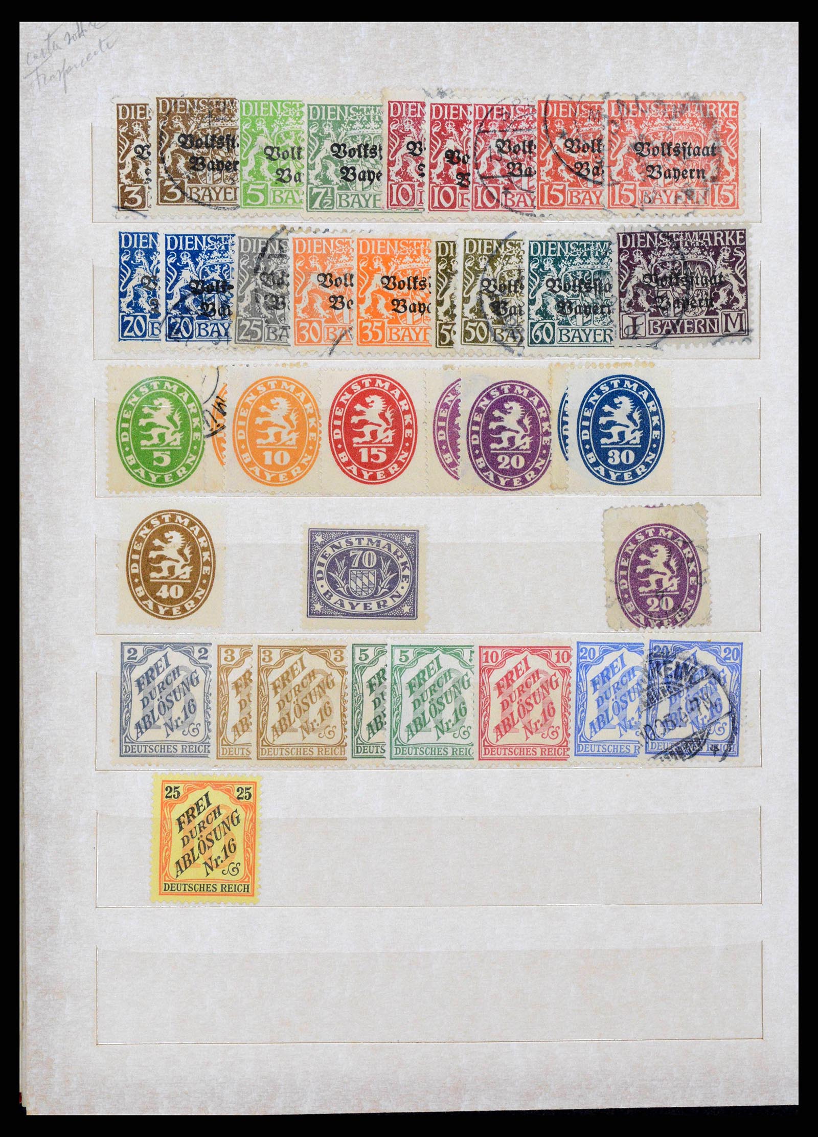 38485 0020 - Stamp collection 38485 Old German States 1849-1920.