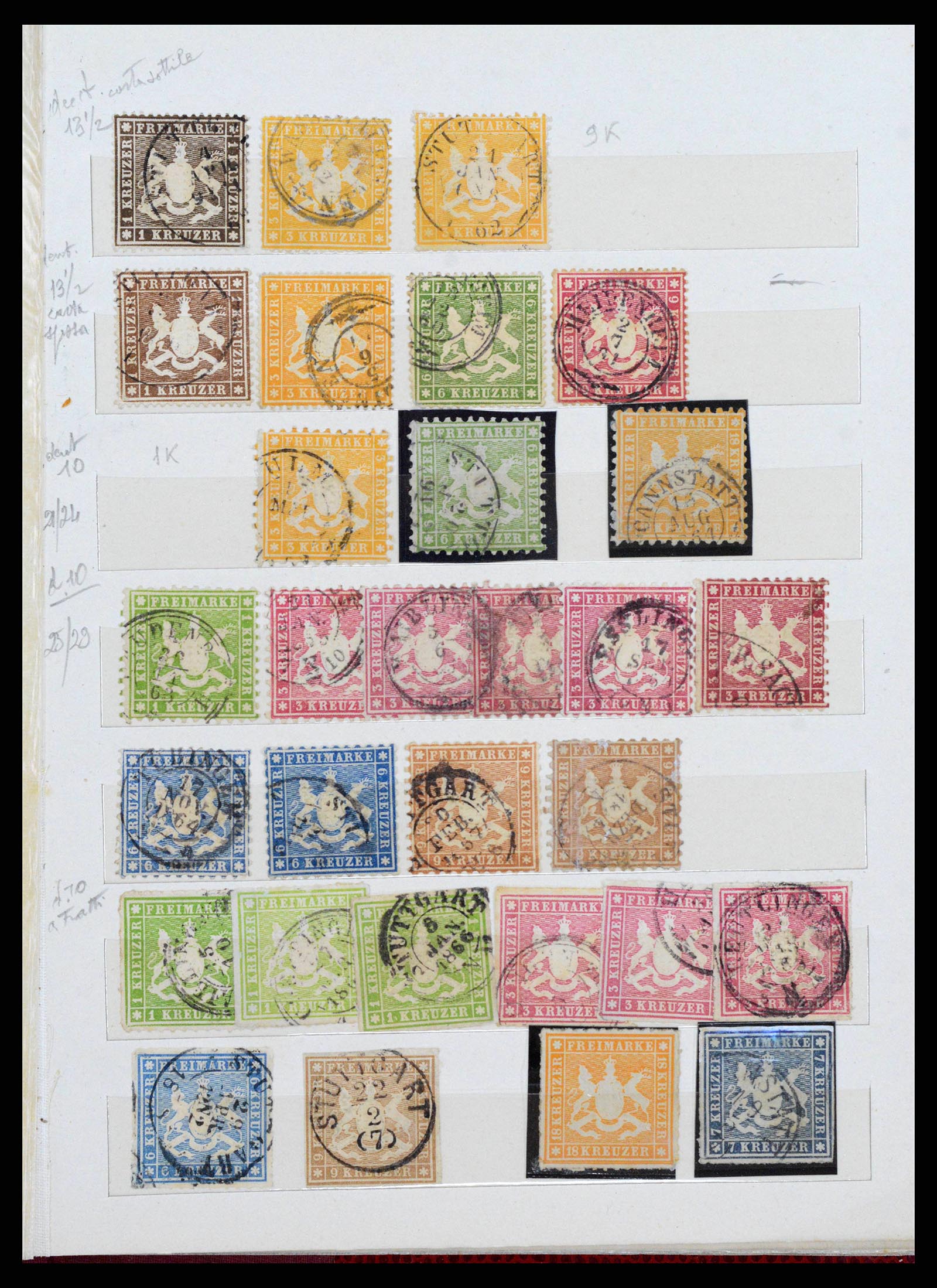 38485 0043 - Stamp collection 38485 Old German States 1849-1920.