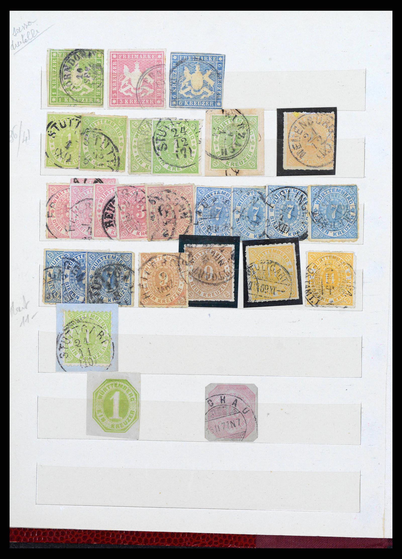 38485 0044 - Stamp collection 38485 Old German States 1849-1920.