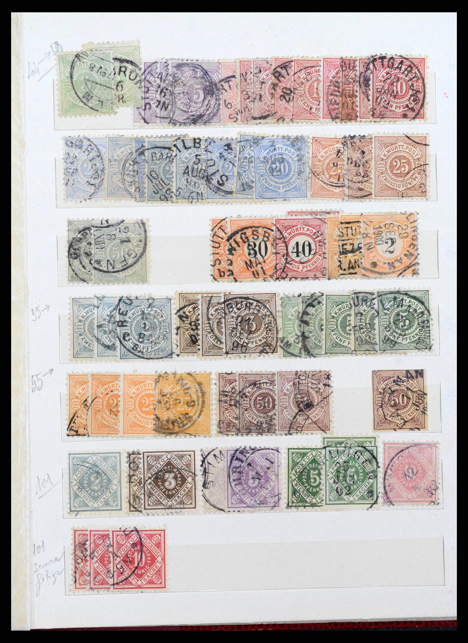 38485 0045 - Stamp collection 38485 Old German States 1849-1920.