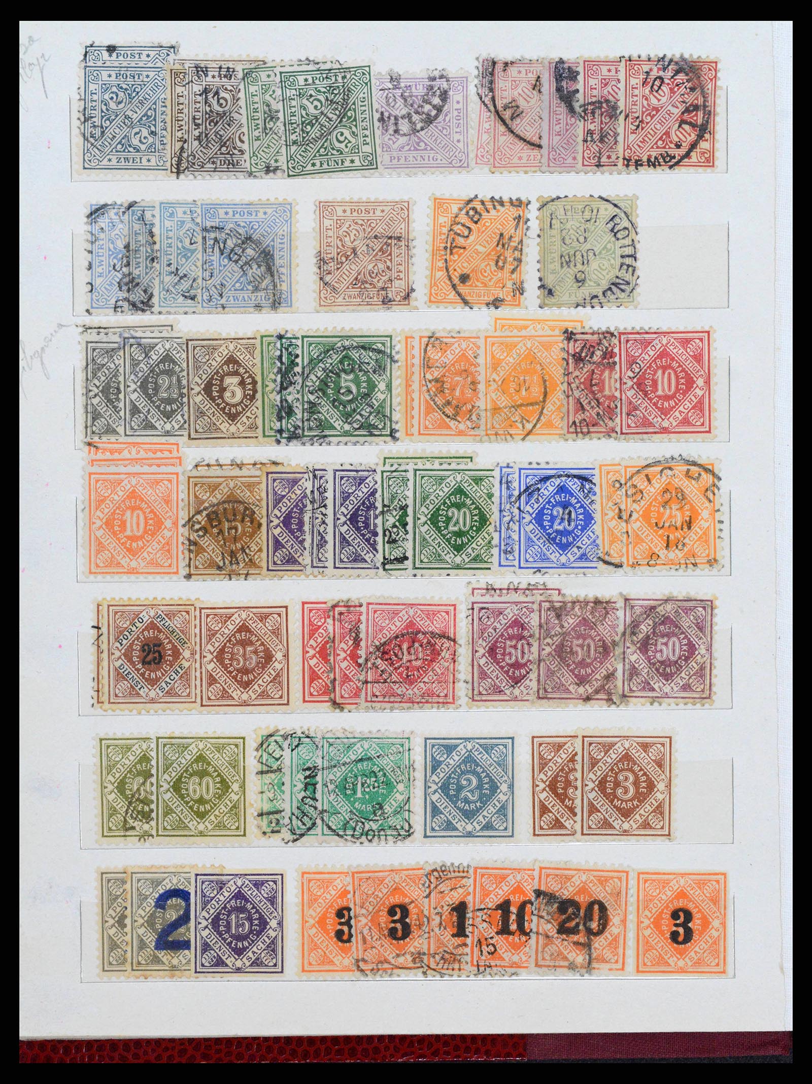 38485 0046 - Stamp collection 38485 Old German States 1849-1920.