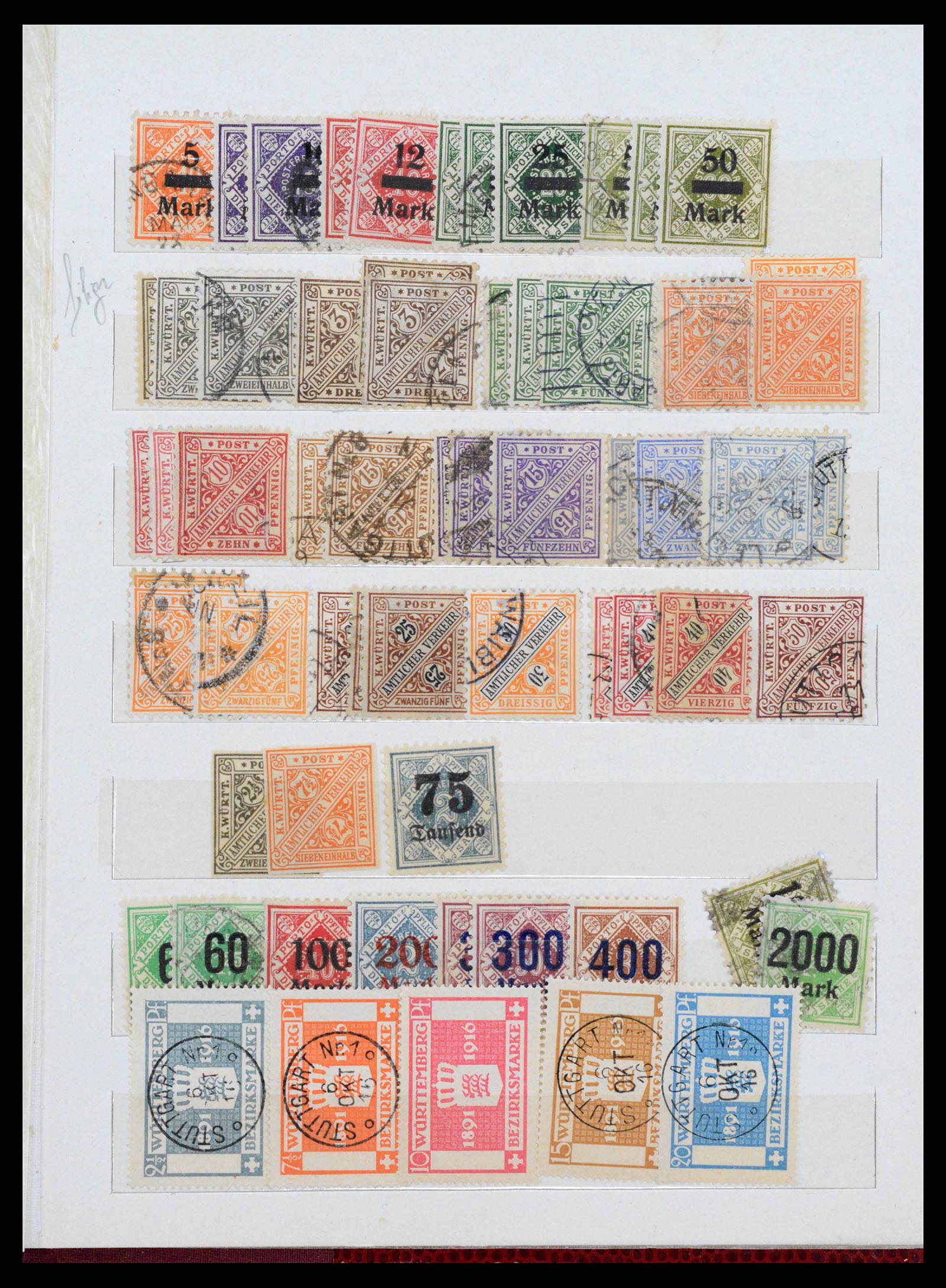 38485 0047 - Stamp collection 38485 Old German States 1849-1920.