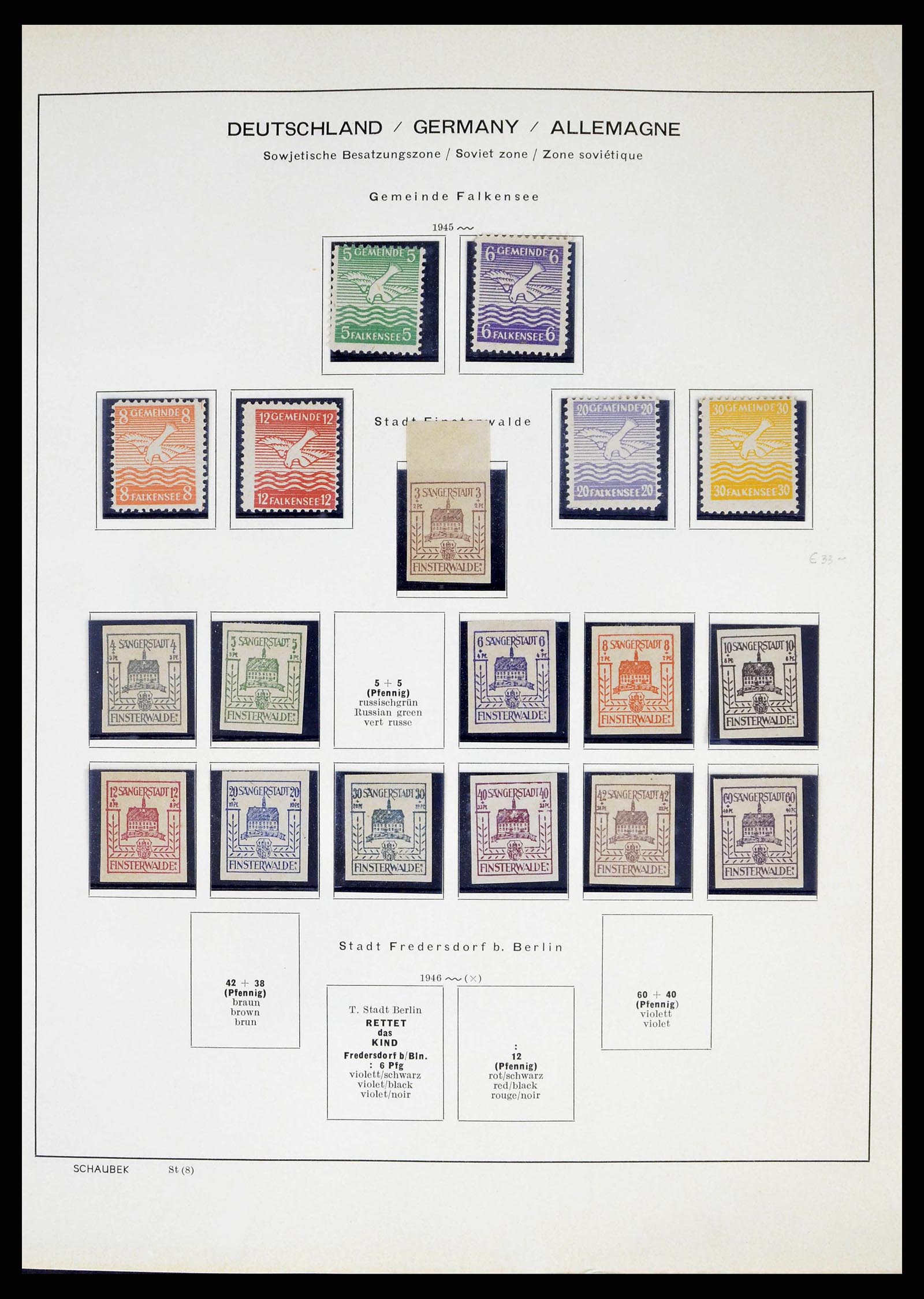 38487 0001 - Stamp collection 38487 Soviet Zone 1945-1949.