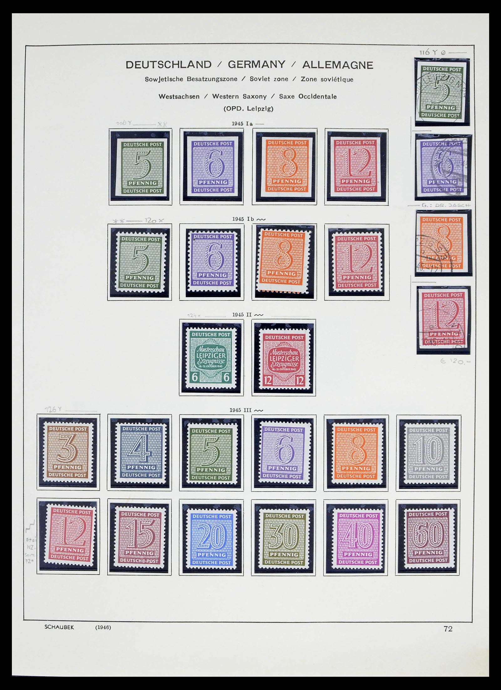 38487 0016 - Stamp collection 38487 Soviet Zone 1945-1949.