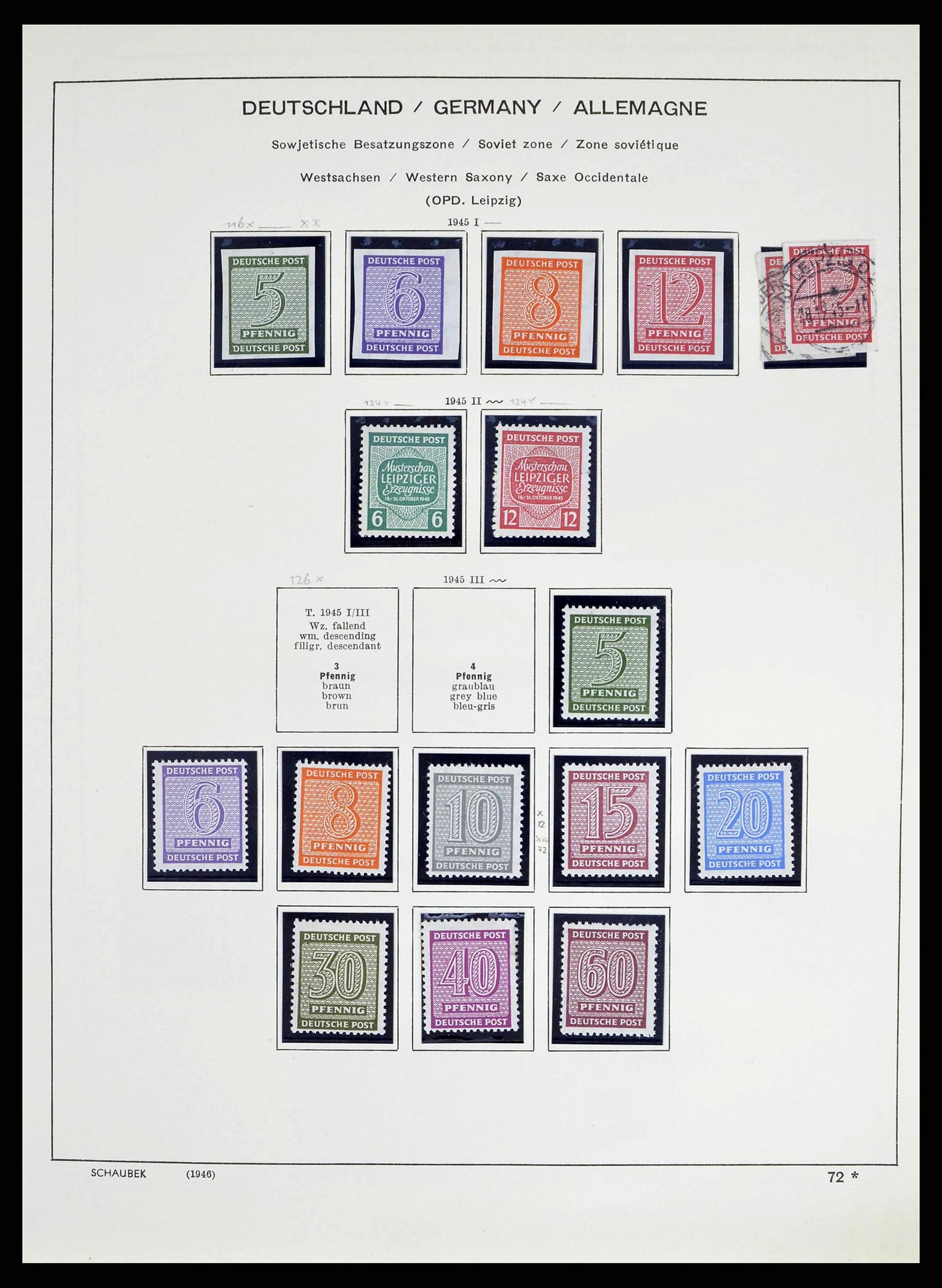 38487 0017 - Stamp collection 38487 Soviet Zone 1945-1949.