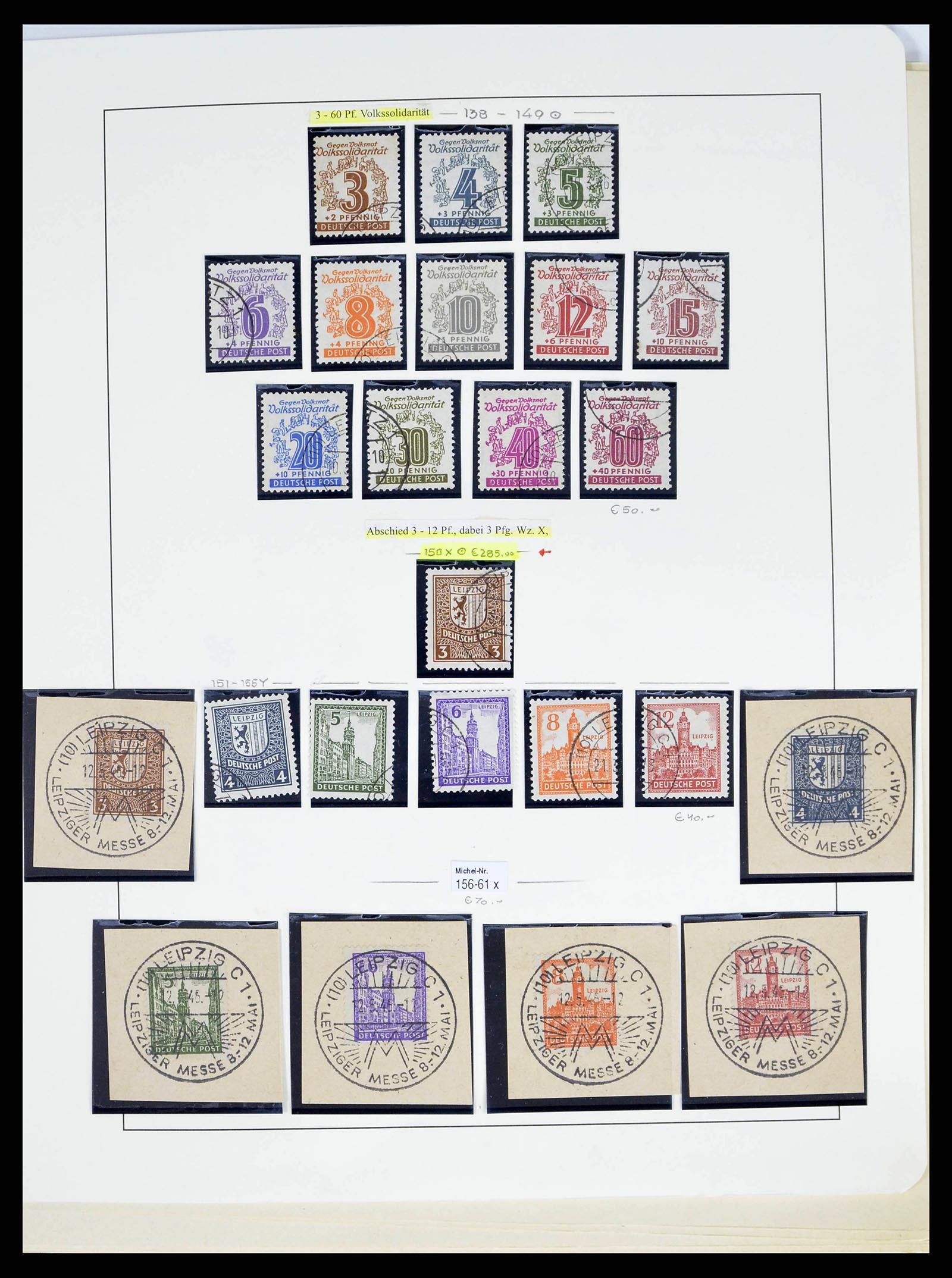 38487 0020 - Postzegelverzameling 38487 Sovjet Zone 1945-1949.