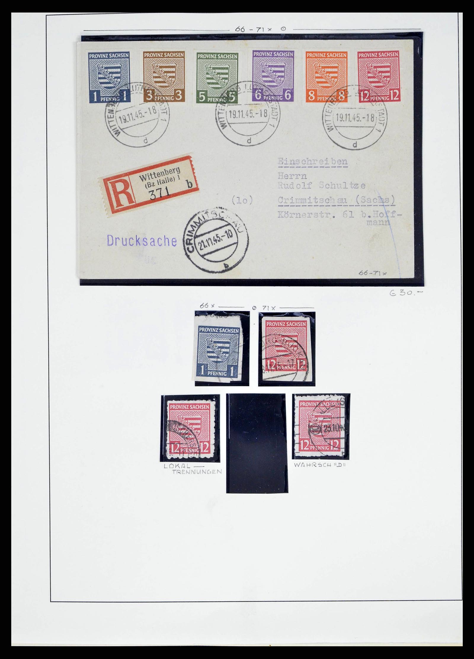 38487 0027 - Stamp collection 38487 Soviet Zone 1945-1949.