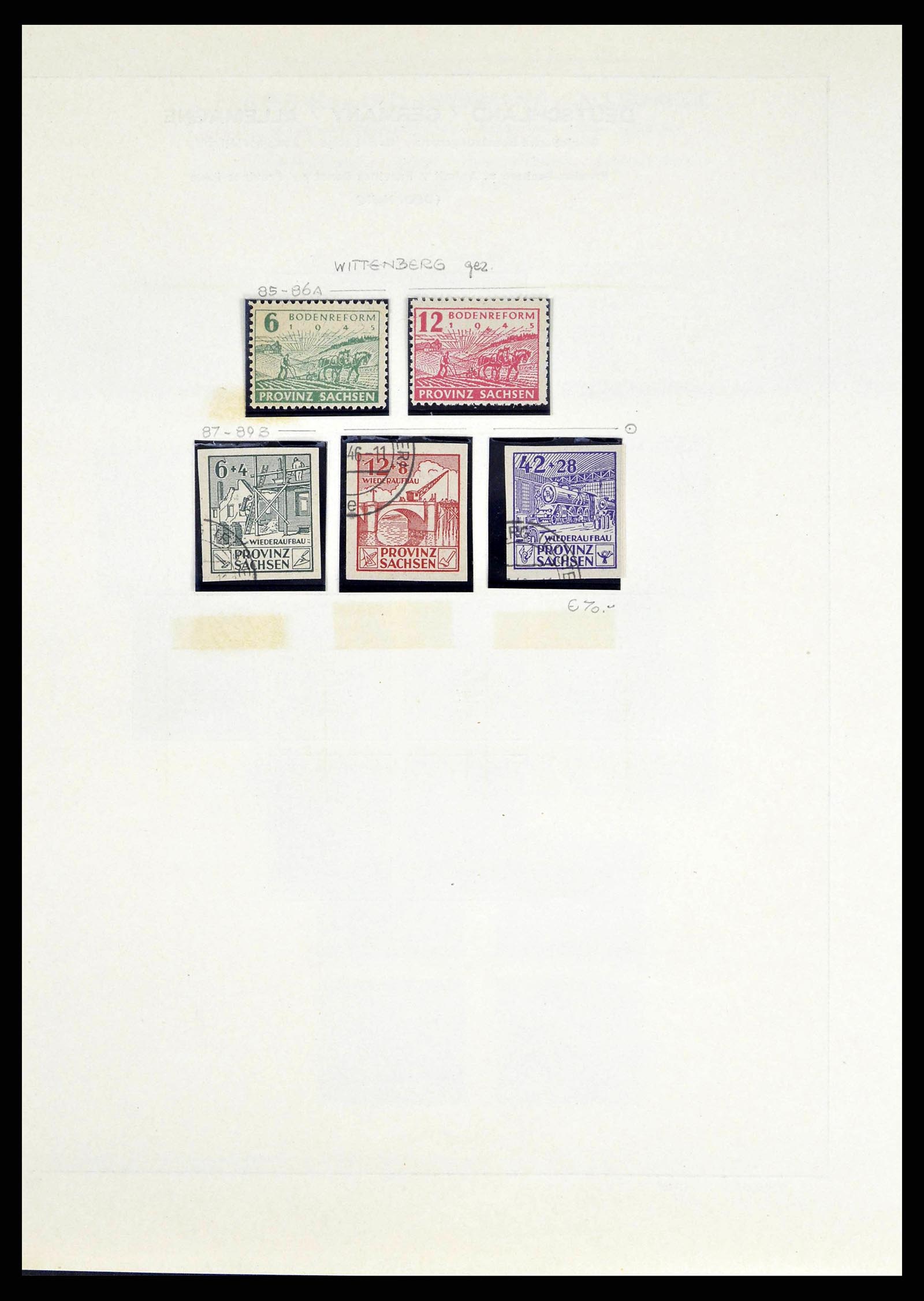 38487 0029 - Stamp collection 38487 Soviet Zone 1945-1949.
