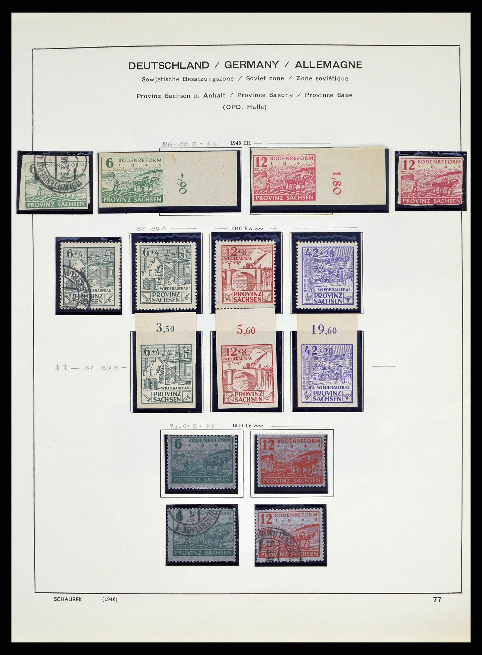 38487 0030 - Stamp collection 38487 Soviet Zone 1945-1949.