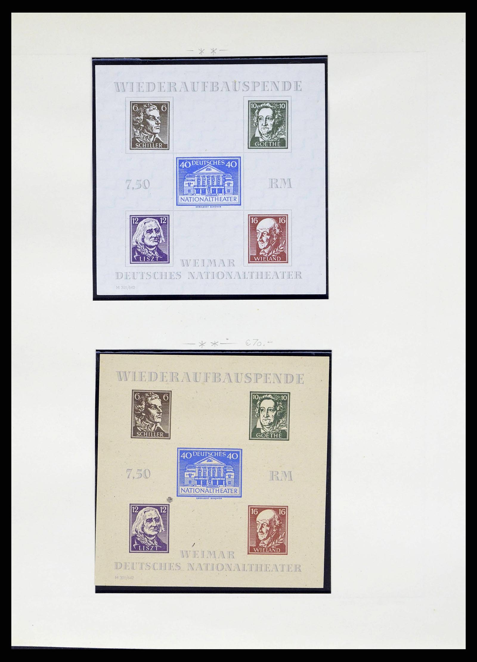 38487 0036 - Stamp collection 38487 Soviet Zone 1945-1949.