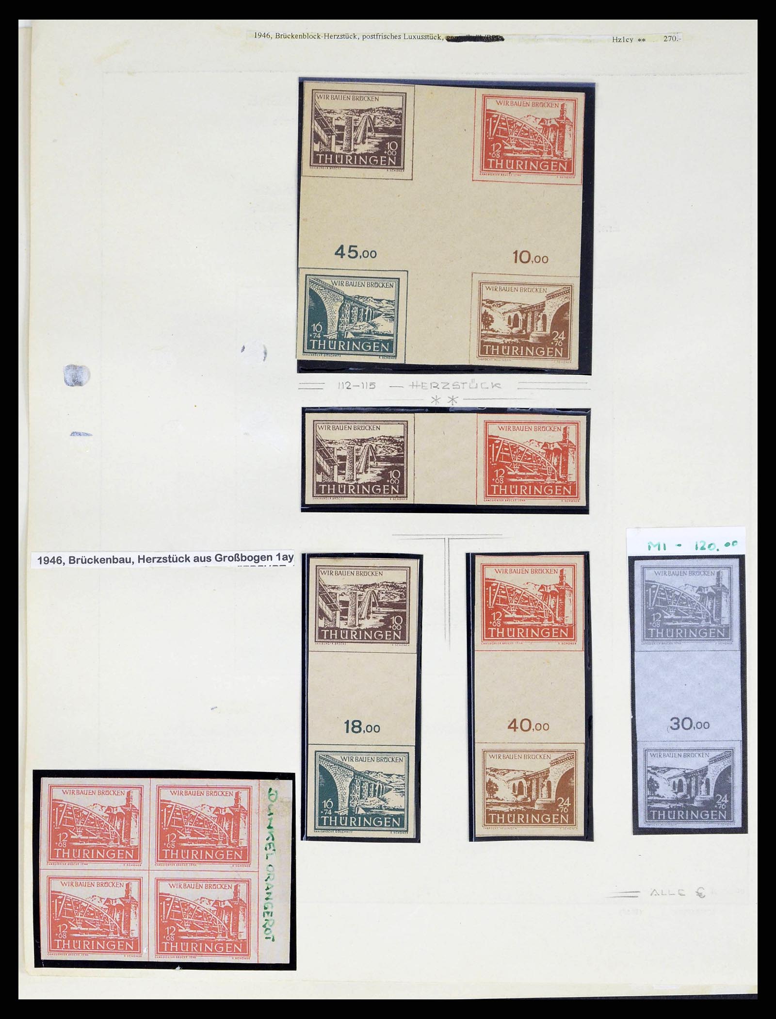 38487 0038 - Stamp collection 38487 Soviet Zone 1945-1949.