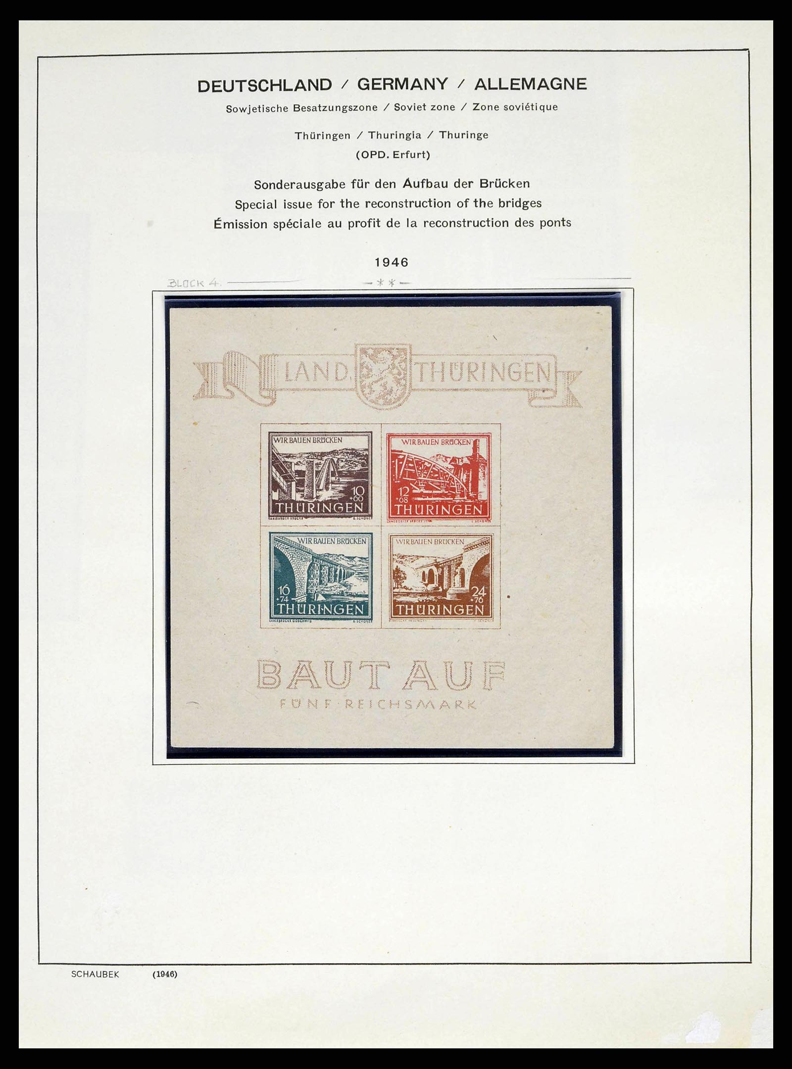 38487 0039 - Stamp collection 38487 Soviet Zone 1945-1949.