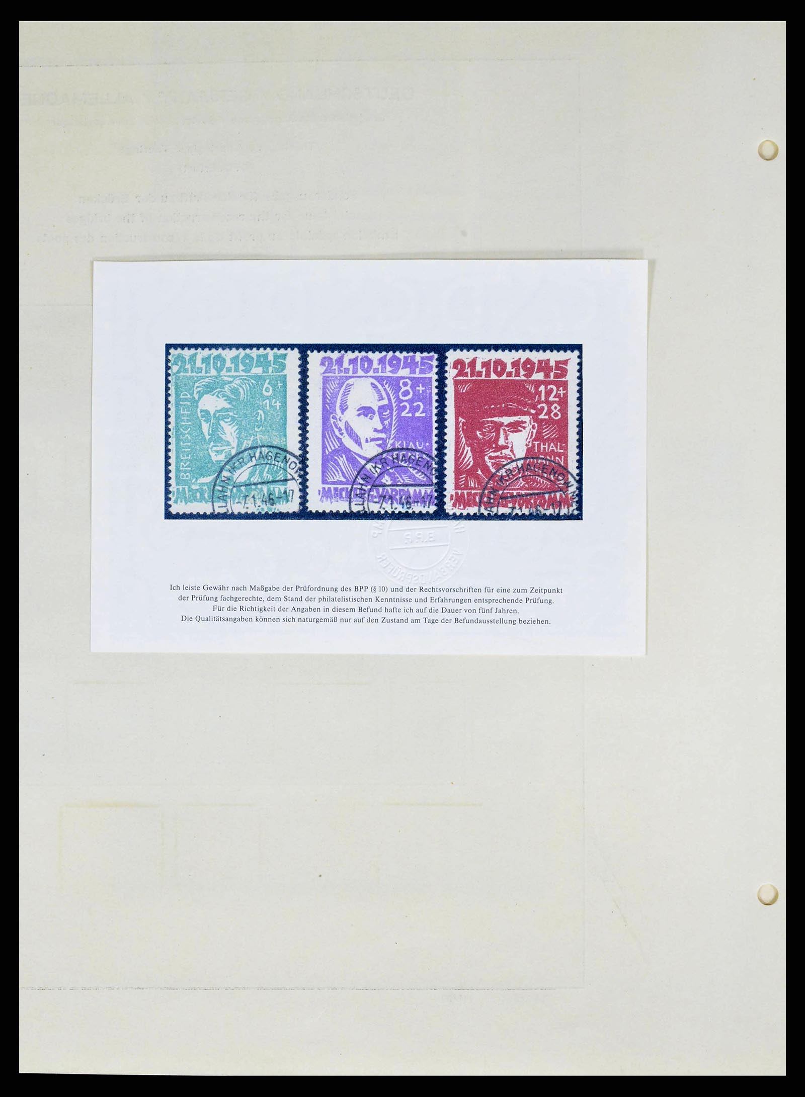 38487 0040 - Stamp collection 38487 Soviet Zone 1945-1949.