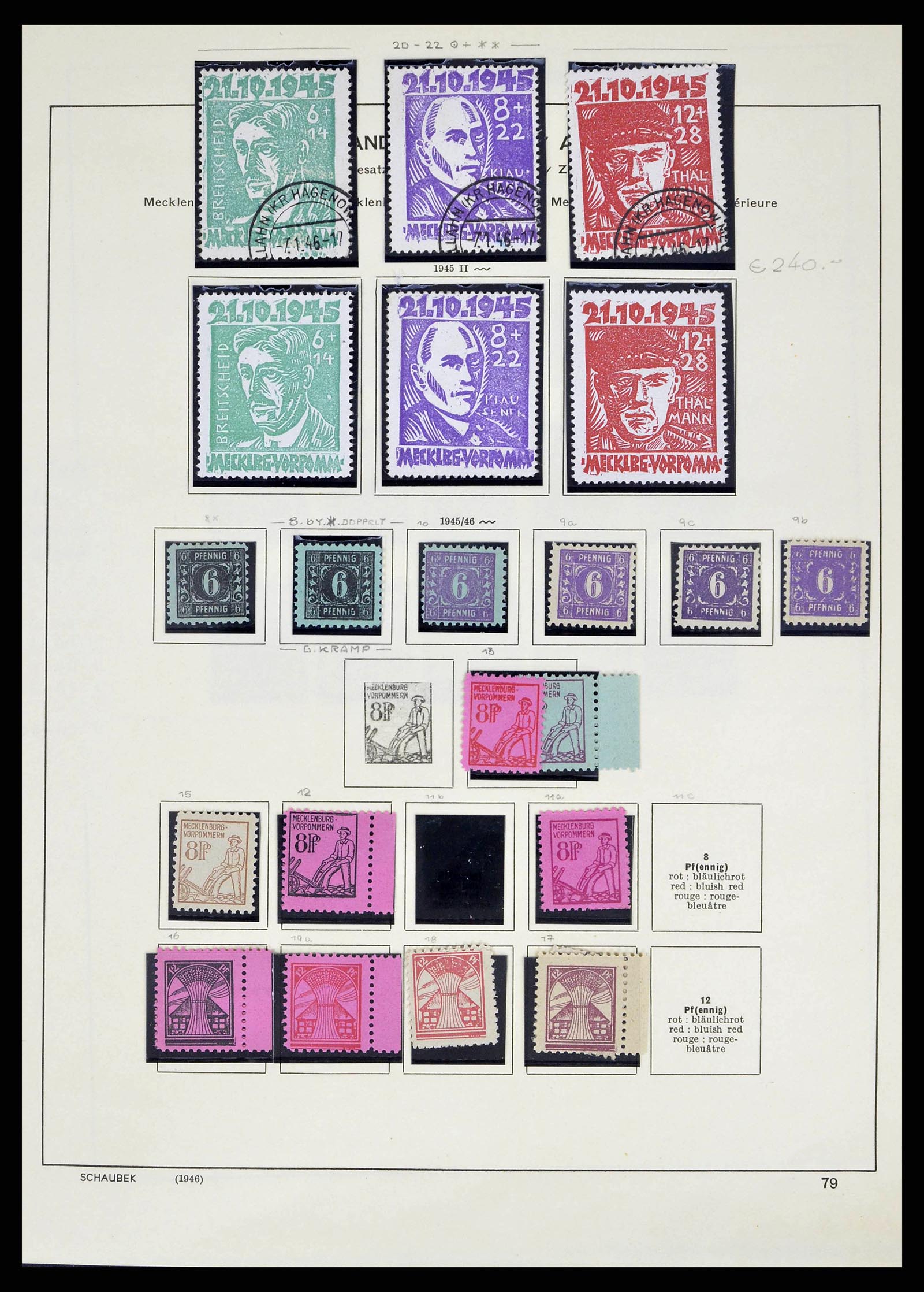 38487 0042 - Stamp collection 38487 Soviet Zone 1945-1949.