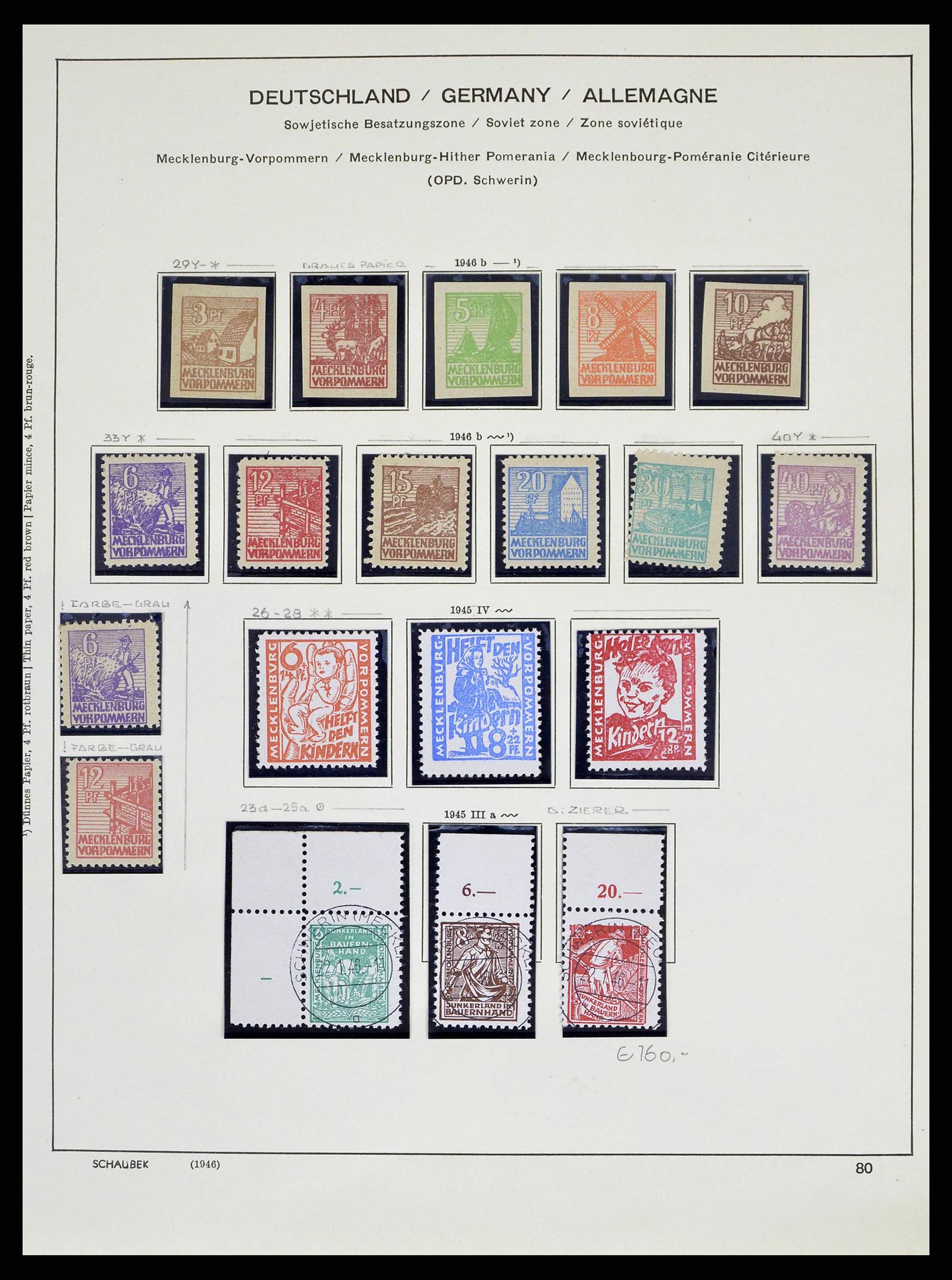 38487 0044 - Stamp collection 38487 Soviet Zone 1945-1949.