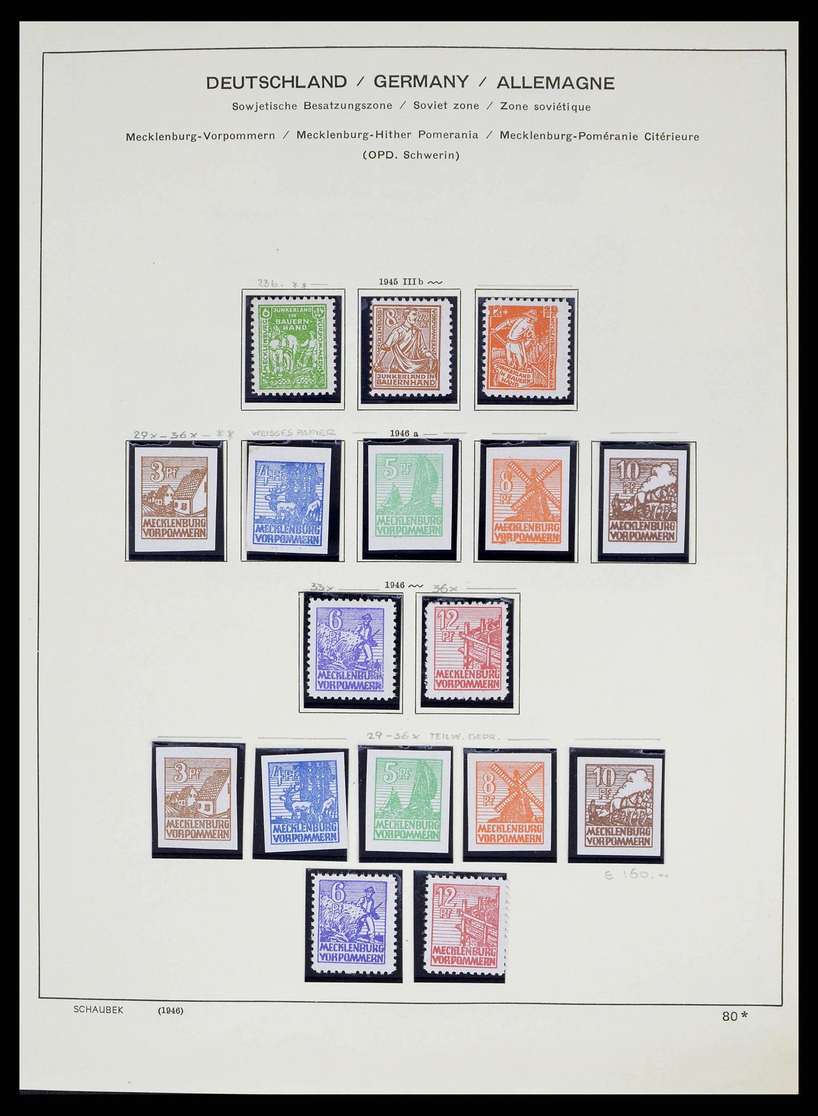 38487 0045 - Stamp collection 38487 Soviet Zone 1945-1949.