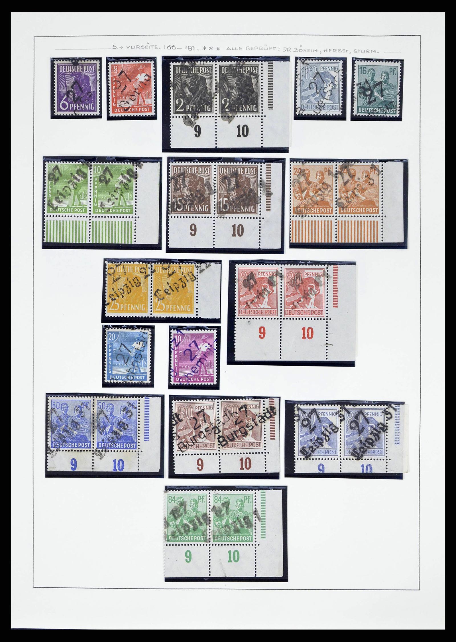 38487 0057 - Stamp collection 38487 Soviet Zone 1945-1949.