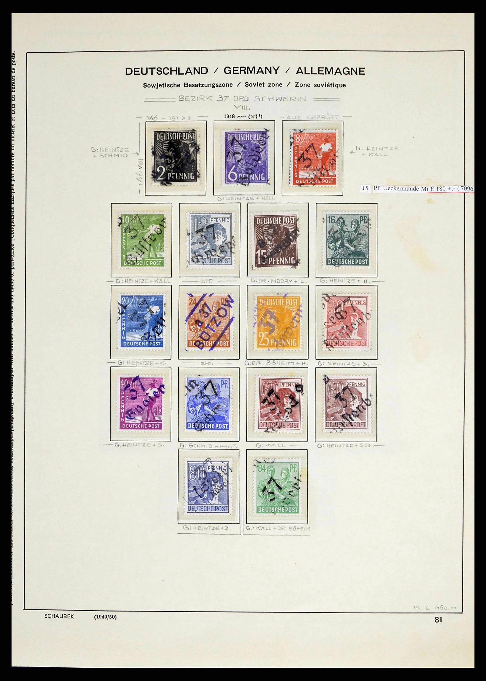 38487 0060 - Stamp collection 38487 Soviet Zone 1945-1949.