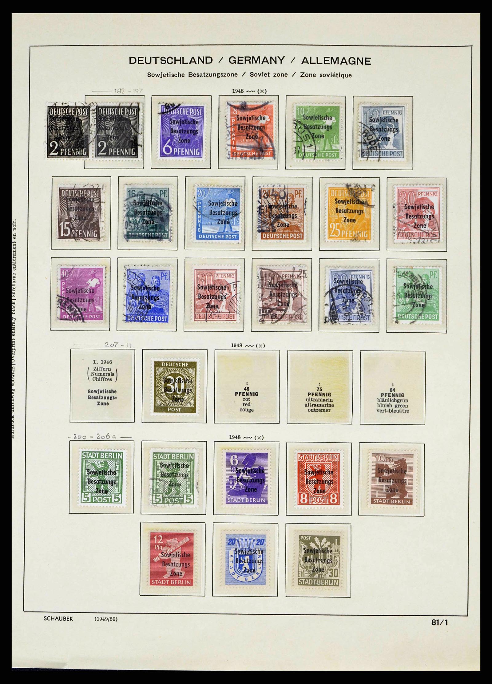 38487 0065 - Stamp collection 38487 Soviet Zone 1945-1949.