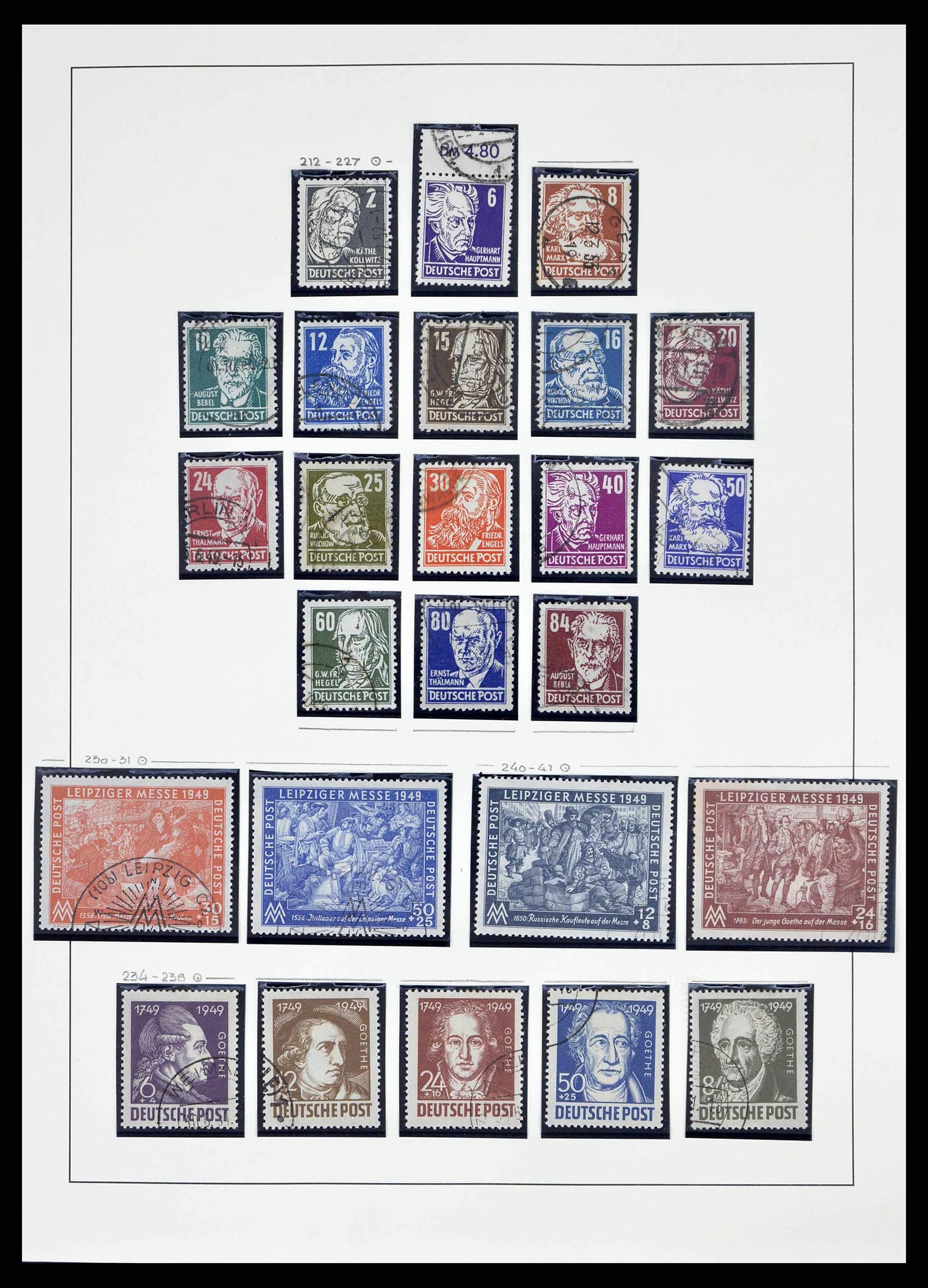 38487 0068 - Stamp collection 38487 Soviet Zone 1945-1949.