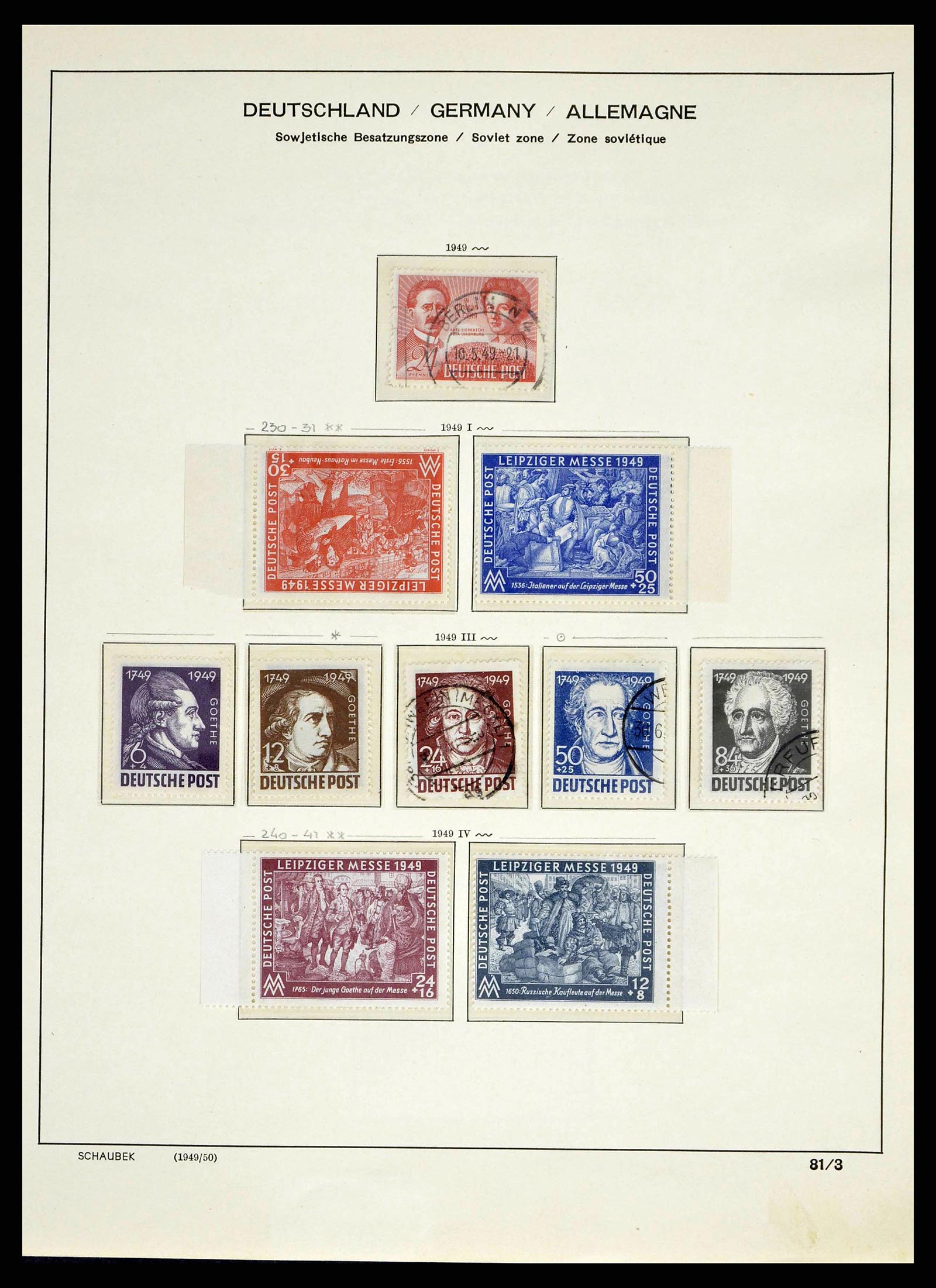 38487 0069 - Stamp collection 38487 Soviet Zone 1945-1949.