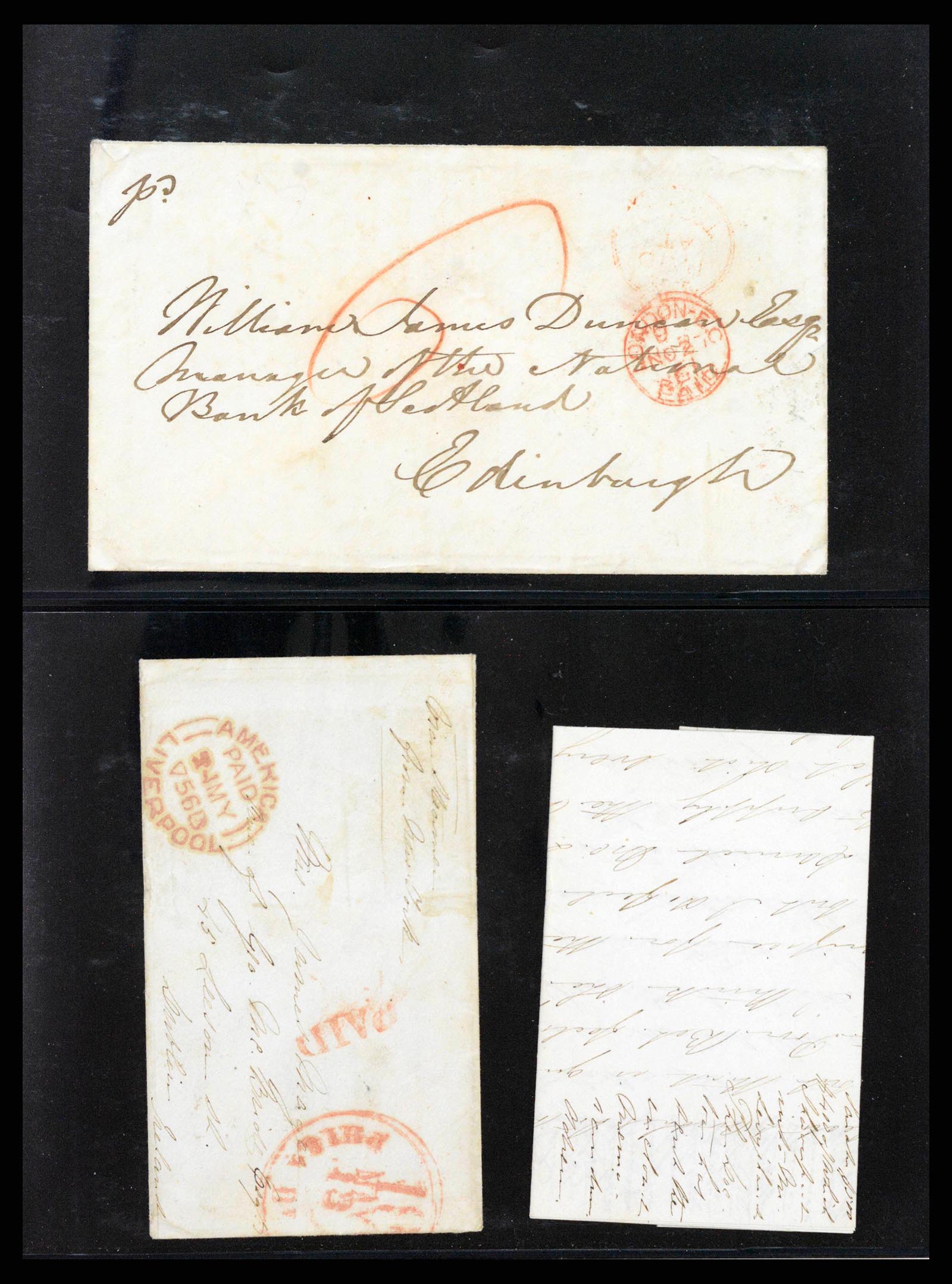 38488 0009 - Stamp collection 38488 Great Britain used abroad 1856-1893.